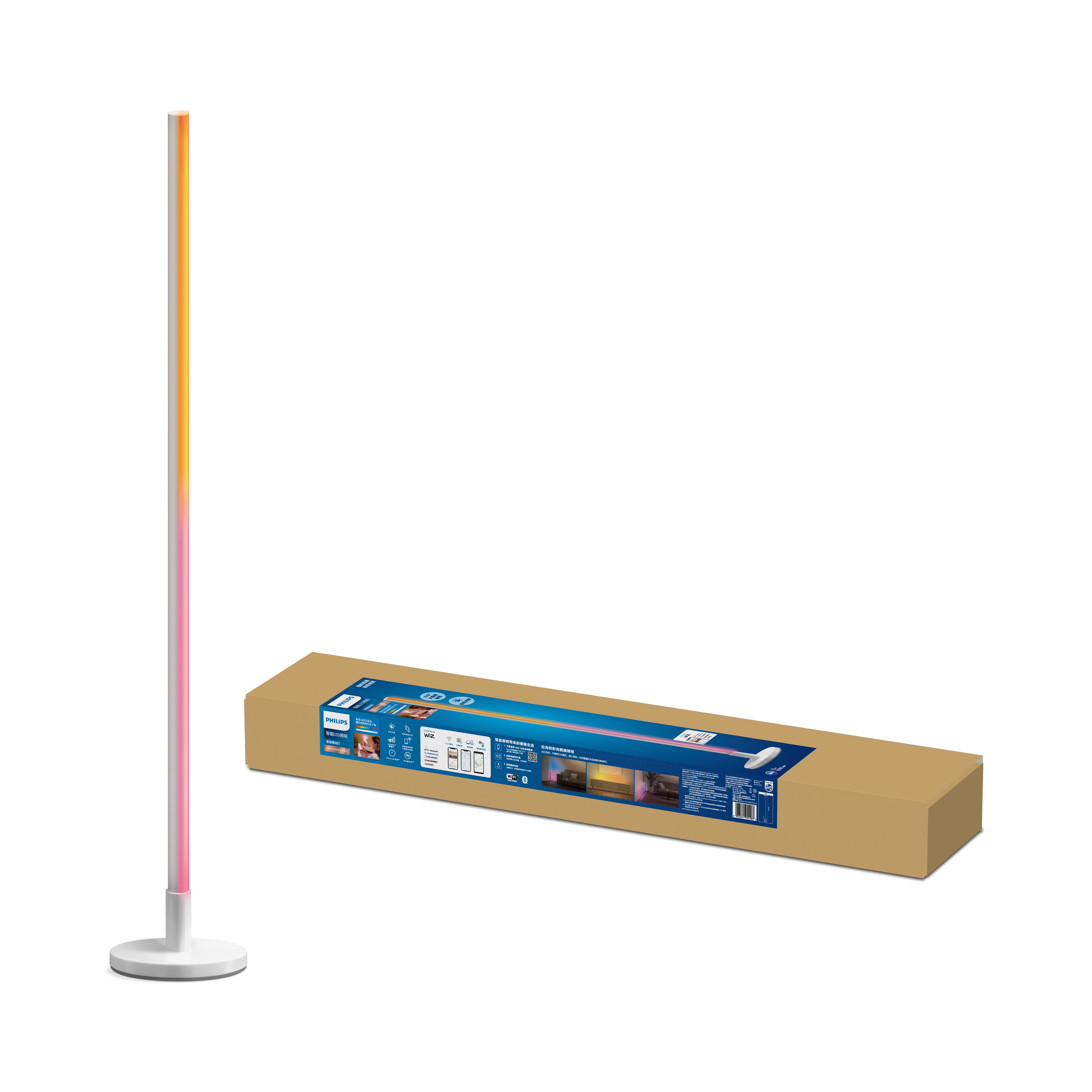 WiZ Pole Stehleuchte Tunable White &amp; Color 1080lm Einzelpack inkl. Light Bar