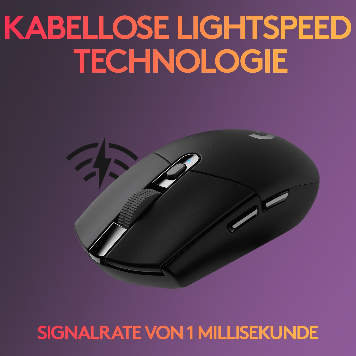 Logitech G305 LIGHTSPEED Kabellose Gaming Maus Schwarz