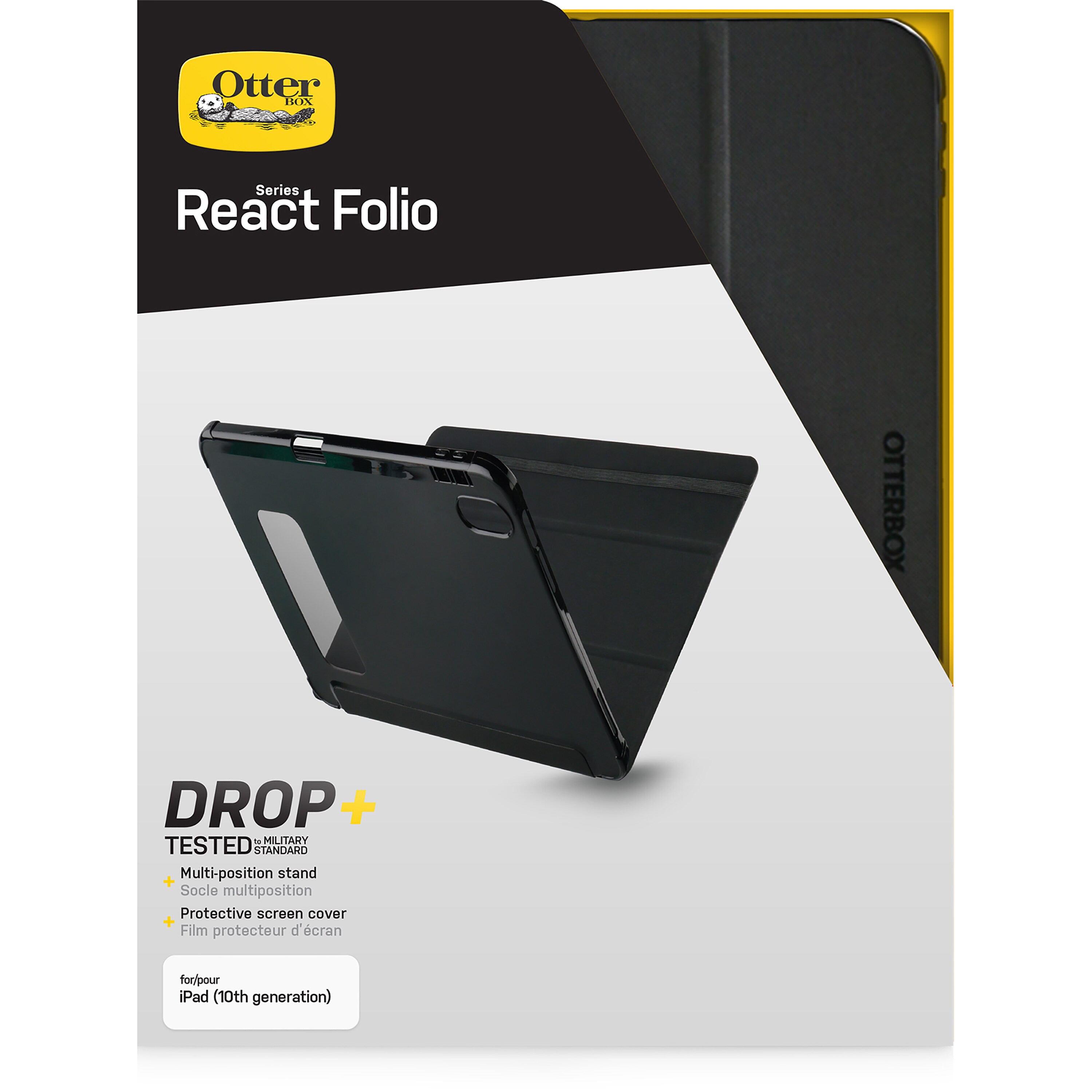 Otterbox React Folio Series Case für Apple iPad 10,9" (2022) schwarz