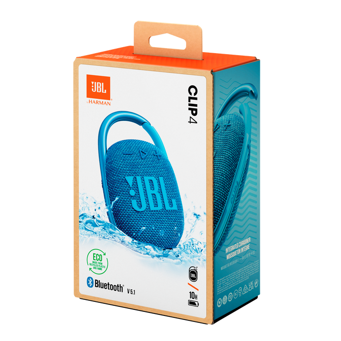 JBL Clip 4 Tragbarer Bluetooth-Lautsprecher wasserdicht nach IP67 blau