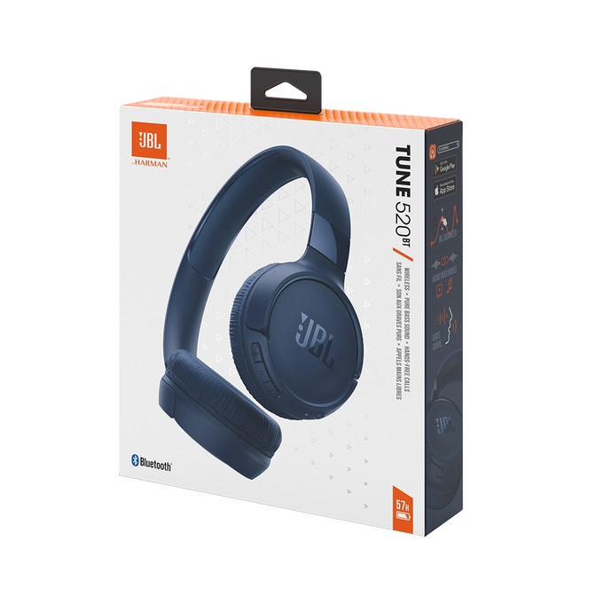 JBL Tune 520BT wireless Bluetooth On-Ear Kopfhörer blau