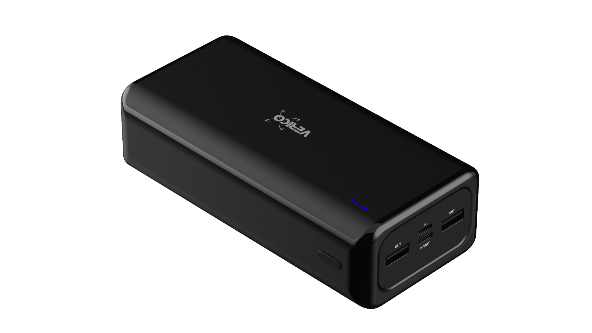 Verico Power Pro PD USB Powerbank, 30,000 mAh, schwarz