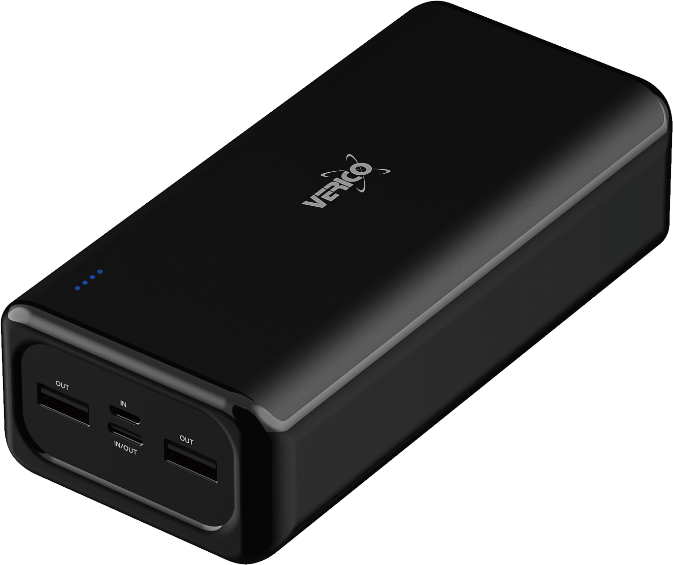 Verico Power Pro PD USB Powerbank, 30,000 mAh, schwarz