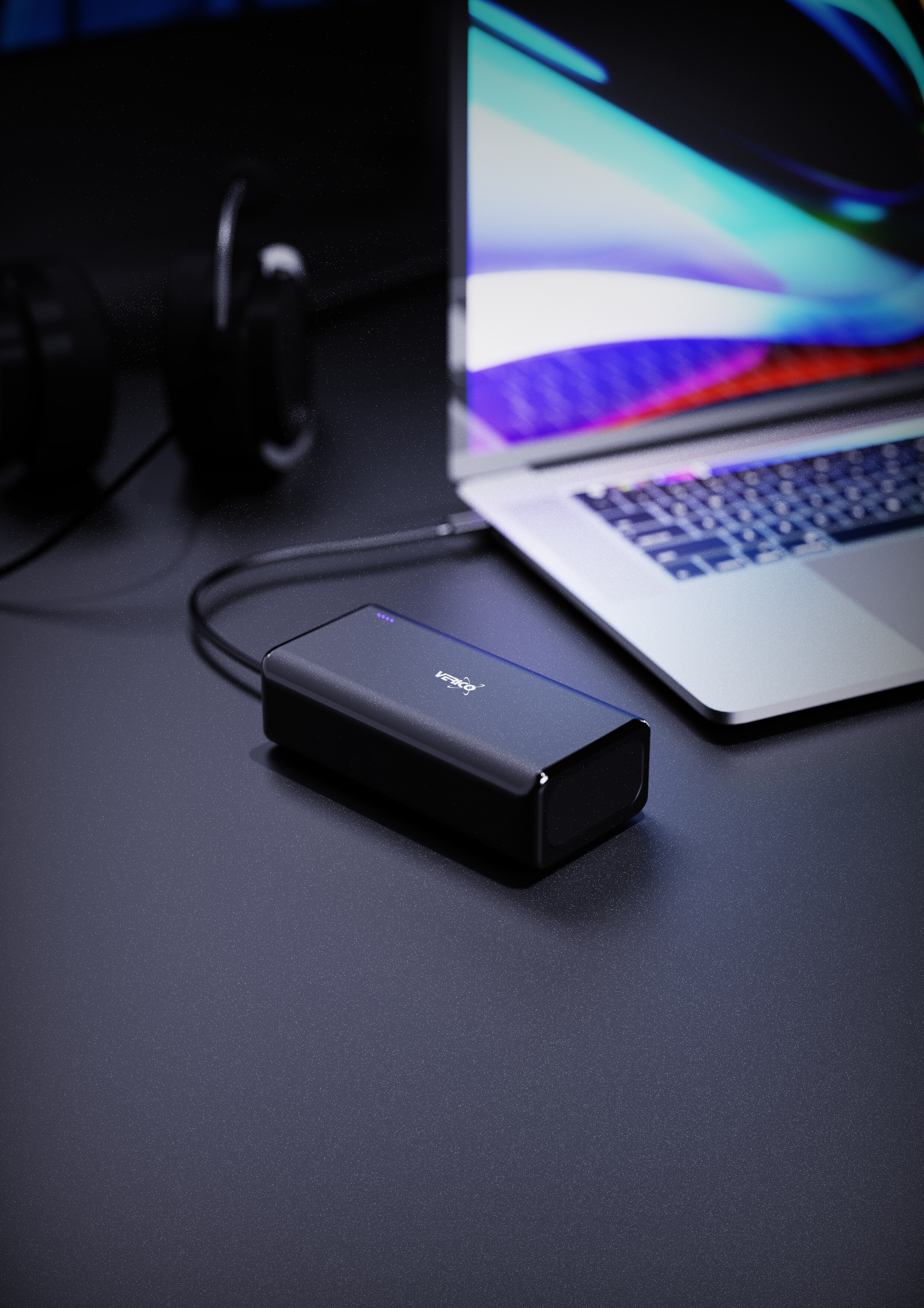 Verico Power Pro PD USB Powerbank, 30,000 mAh, schwarz