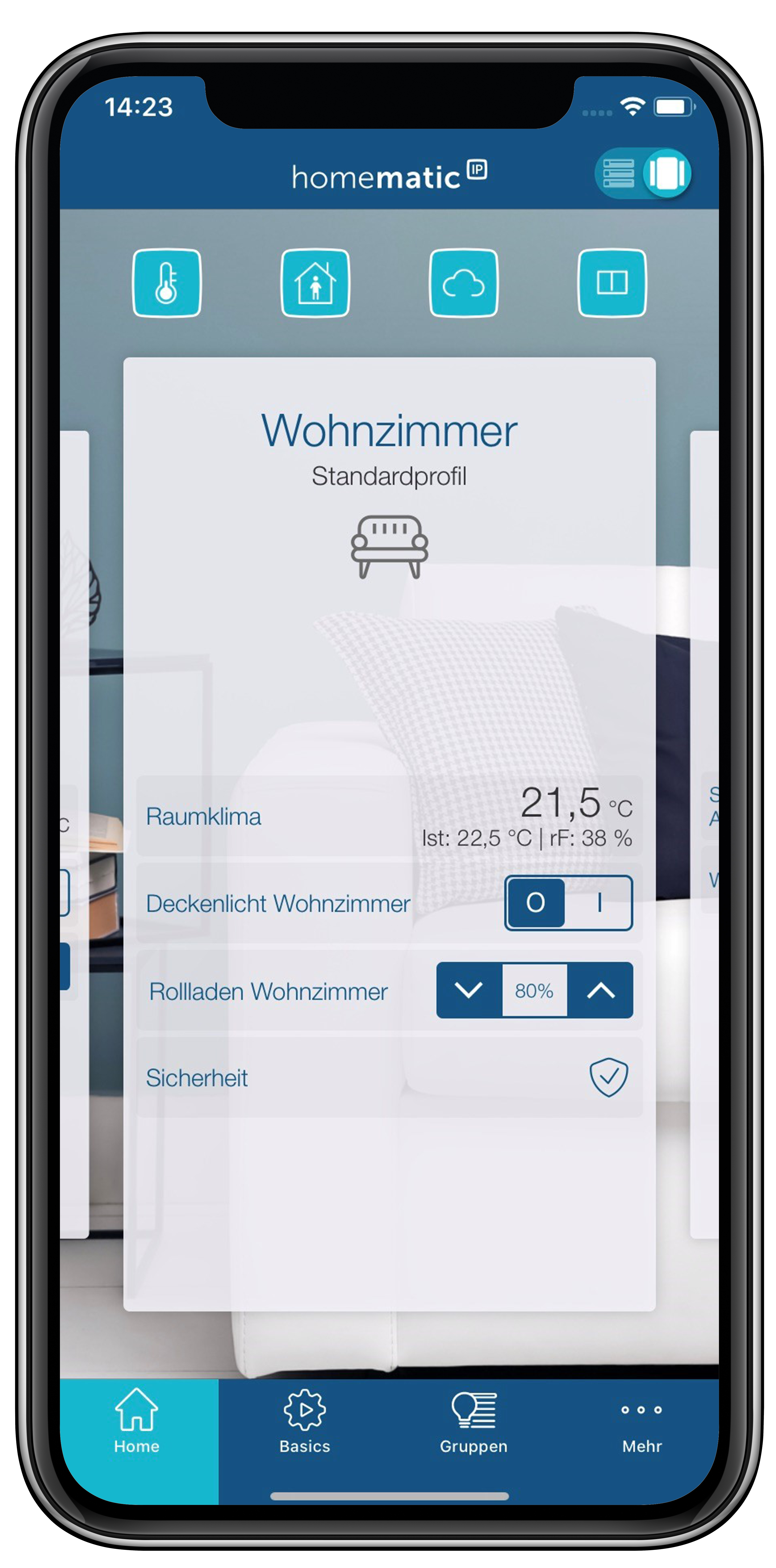 Homematic IP Heizkörperthermostat HmIP-eTRV-E-A – Evo, anthrazit