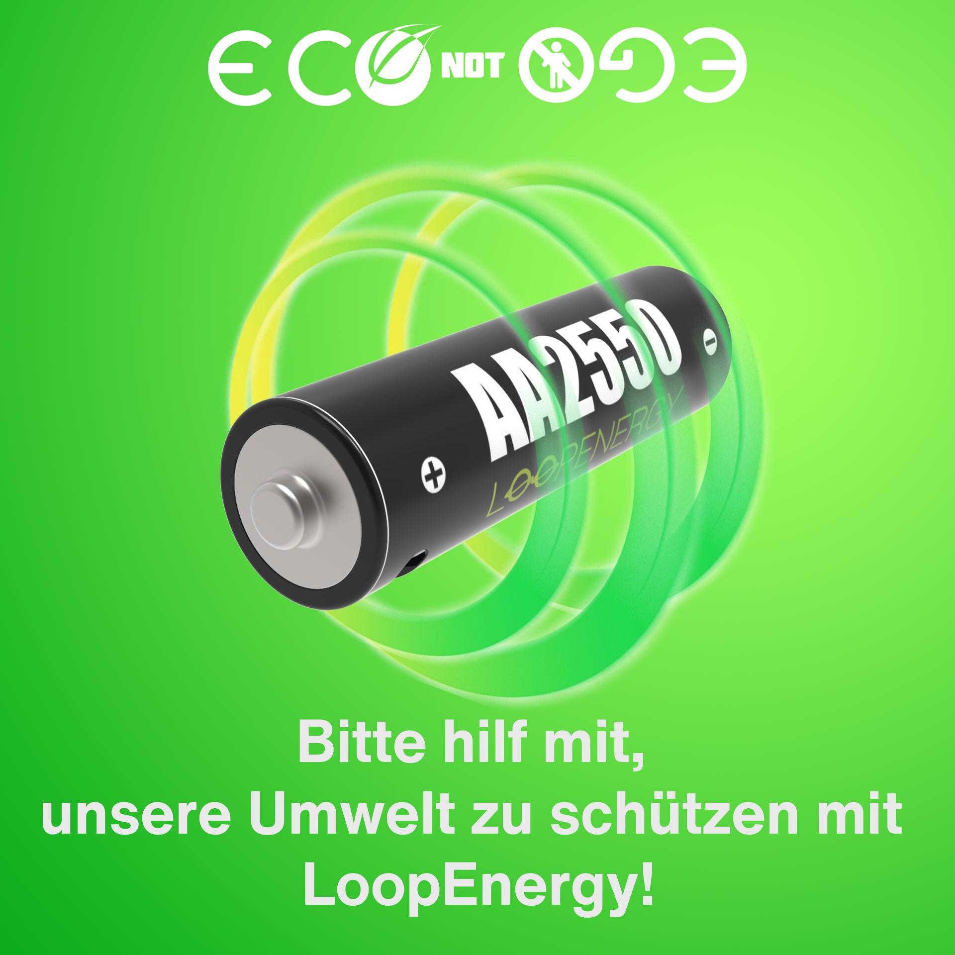 Verico Loop Energy 2-Pack Mignon AA Li-Ion USB-C 1700 mAh