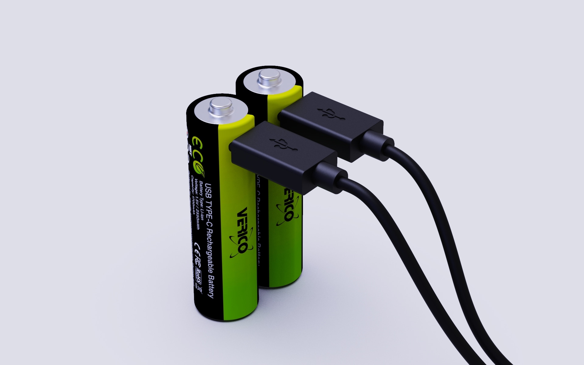 Verico Loop Energy 2-Pack Mignon AA Li-Ion USB-C 1700 mAh