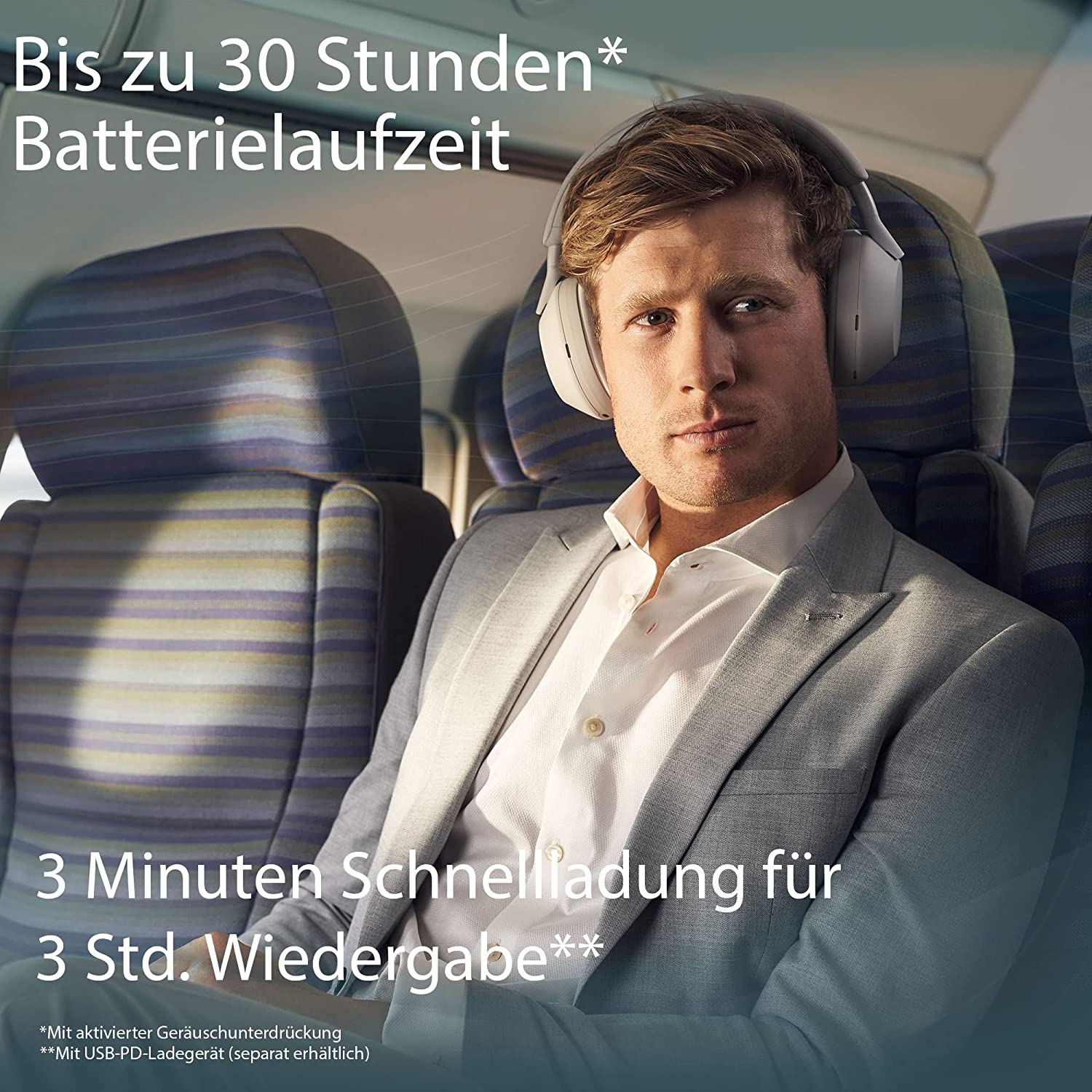 Sony WH-1000XM5 Silber Over Ear Kopfhörer mit Noise Cancelling und Bluetooth