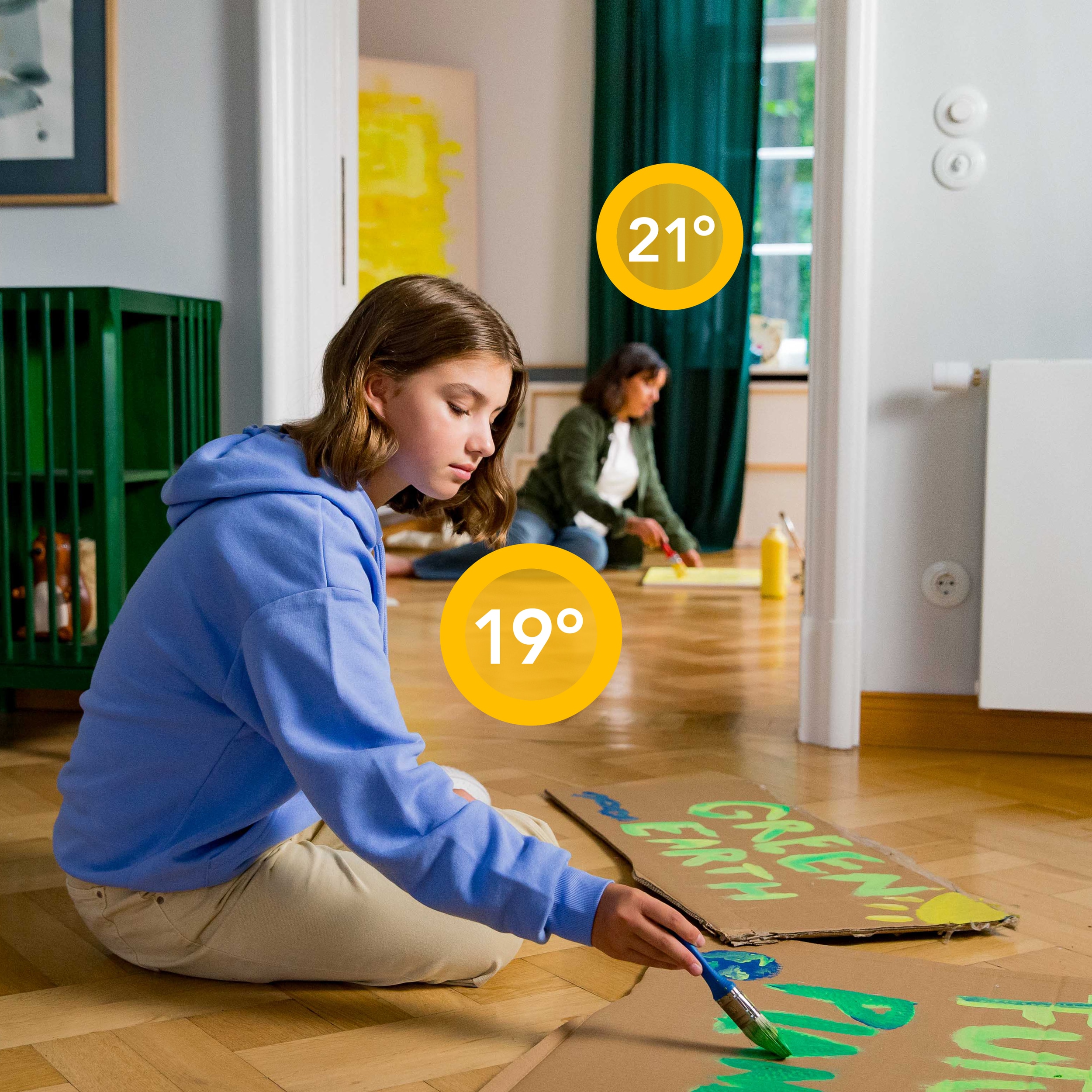 tado° Starter Kit mit 3 Smarten Heizkörper-Thermostaten V3+
