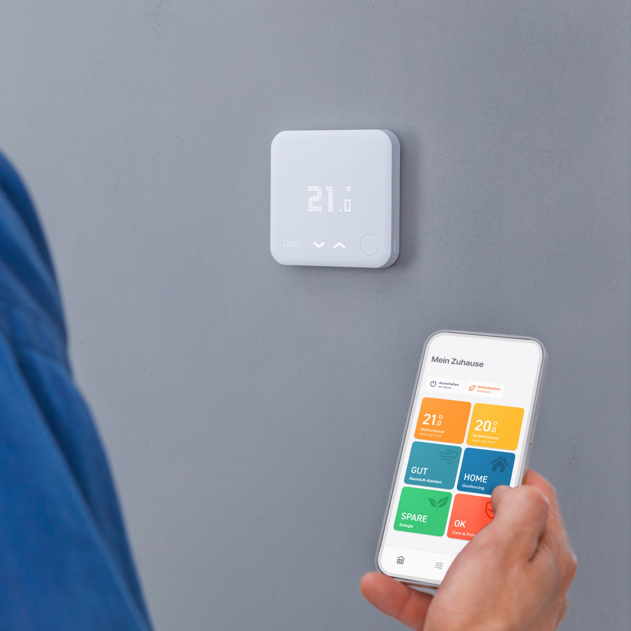 tado° Funk-Temperatursensor - Zusatzprodukt für Smarte Heizkörper-Thermostate