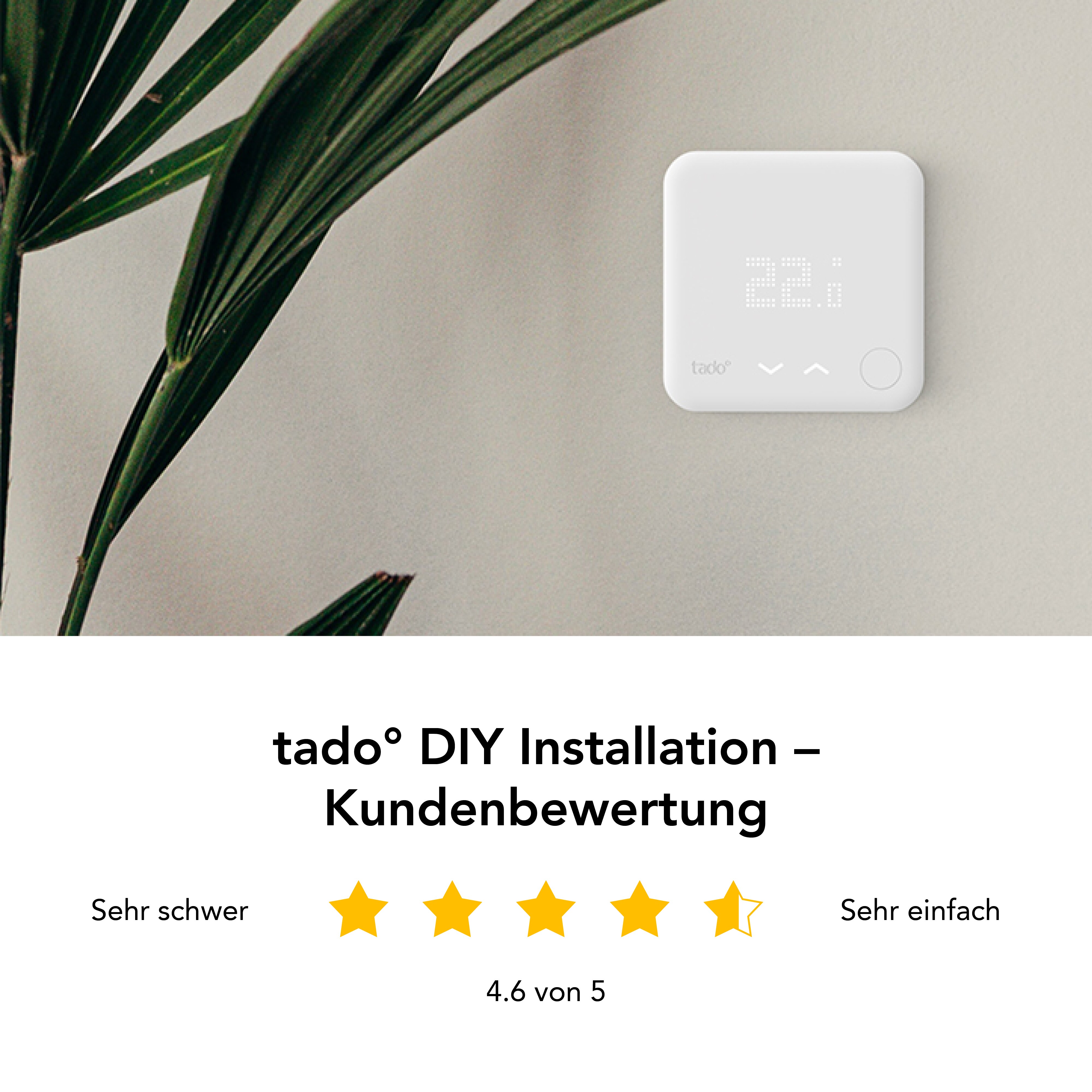 tado° Funk-Temperatursensor - Zusatzprodukt für Smarte Heizkörper-Thermostate