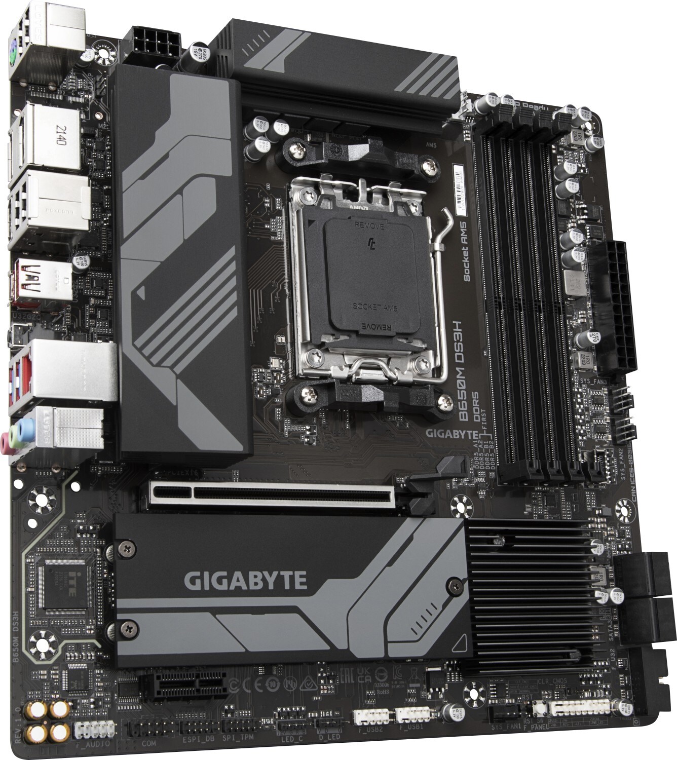 GIGABYTE B650M DS3H mATX Mainboard Sockel AM5 HDMI/2xDP/USB-C/M.2/