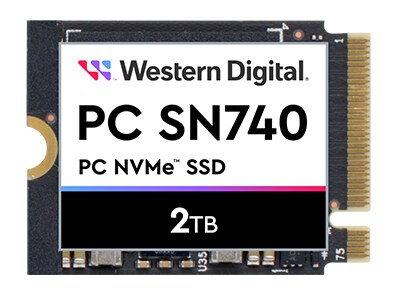 WD PC SN740 NVMe SSD 2 TB M.2 2230 PCIe 4.0 TCG Pyrite 2.01