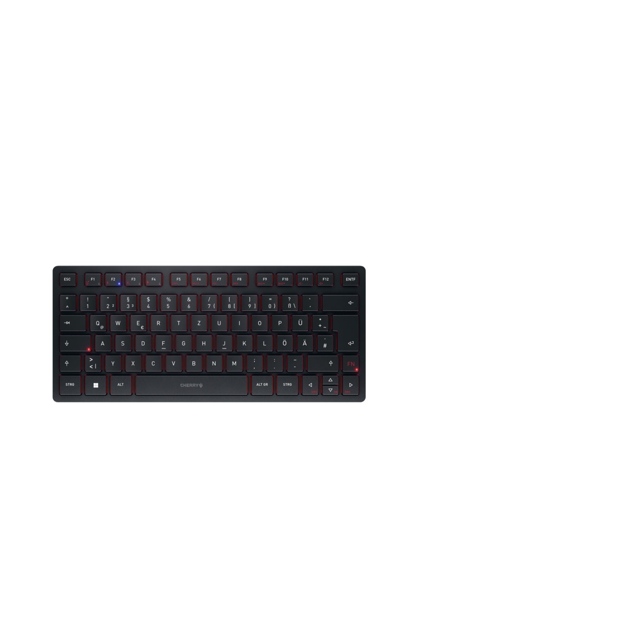 CHERRY KW 9200 MINI kabellose Tastatur, schwarz