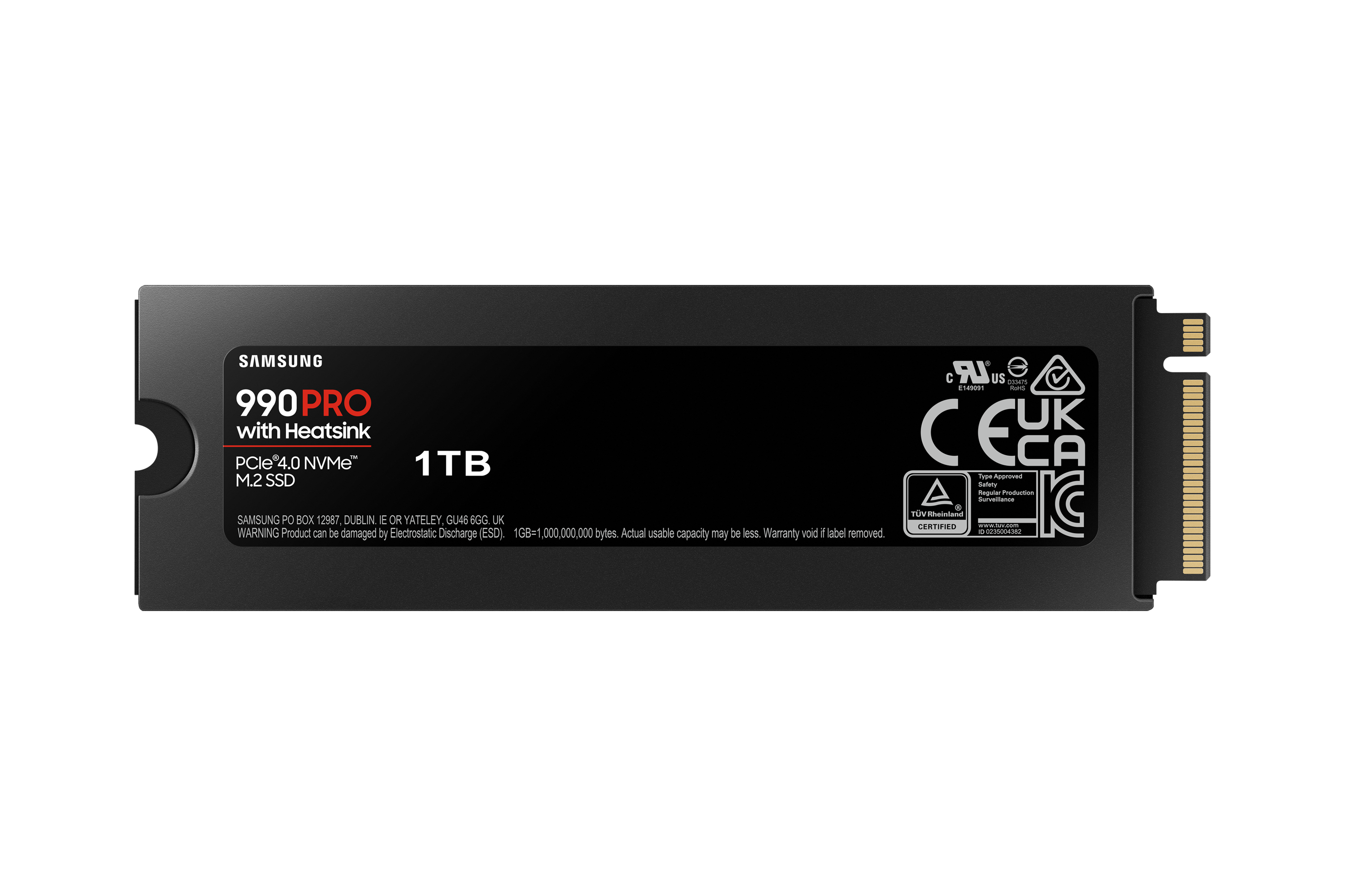 Samsung 990 PRO Heatsink NVMe M.2 SSD 1 TB M.2 PCIe 4.0 3D-NAND TLC