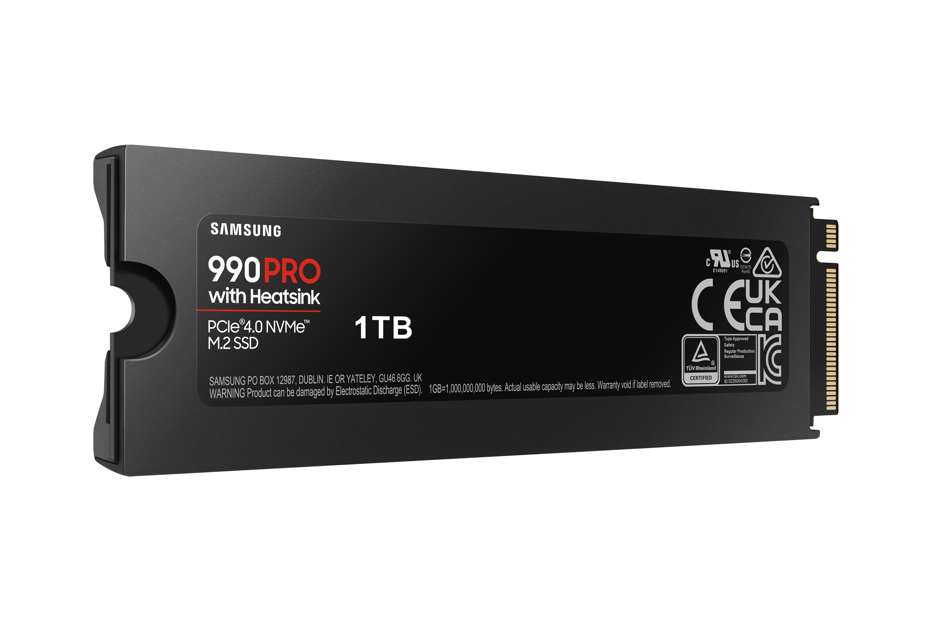 Samsung 990 PRO Heatsink NVMe M.2 SSD 1 TB M.2 PCIe 4.0 3D-NAND TLC