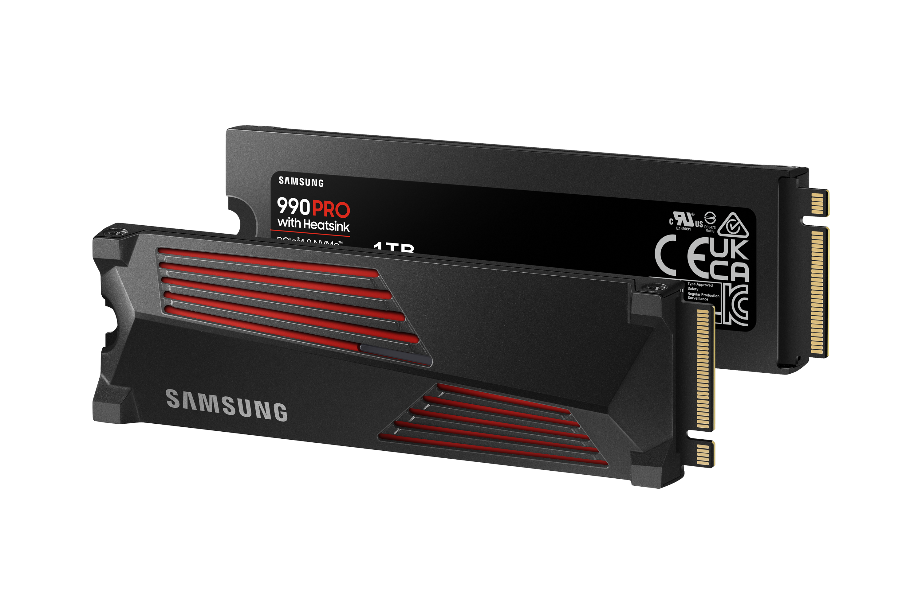 Samsung 990 PRO Heatsink NVMe M.2 SSD 1 TB M.2 PCIe 4.0 3D-NAND TLC