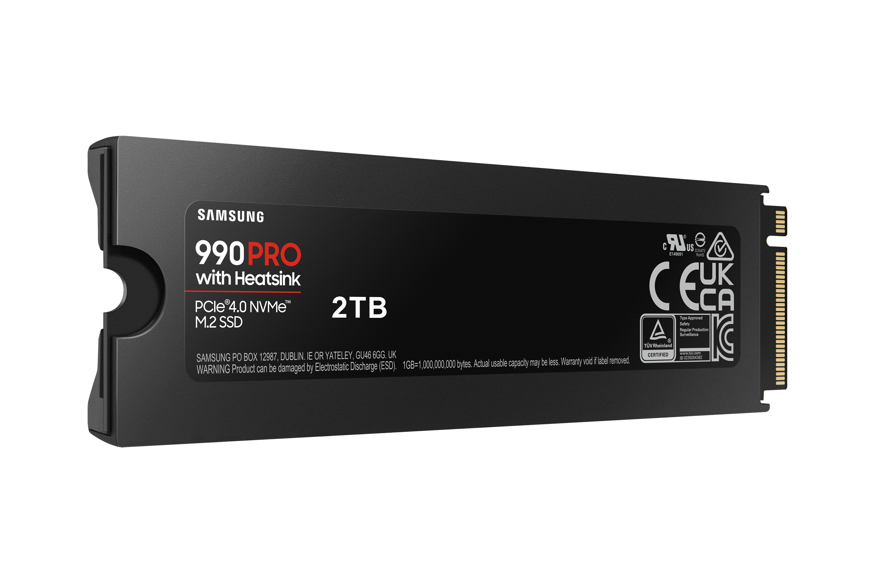 Samsung 990 PRO Heatsink NVMe M.2 SSD 2 TB M.2 PCIe 4.0 3D-NAND TLC