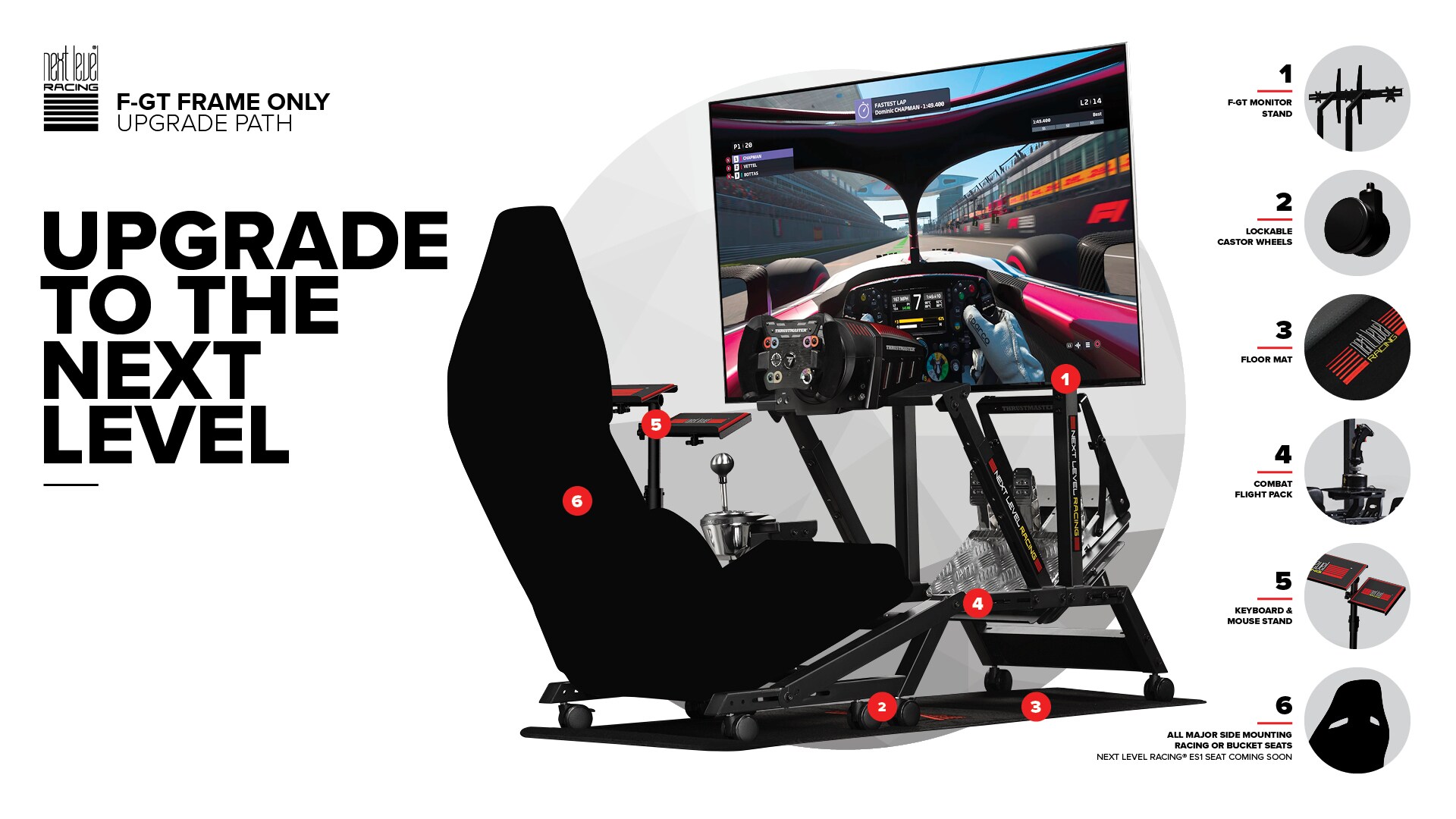 Next Level Racing FGT Frame only Simulator Cockpit