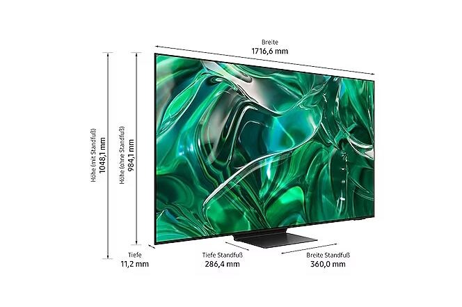 Samsung GQ77S95C ++ 4K Cyberport Hz TV Fernseher Smart 120 195cm 77\