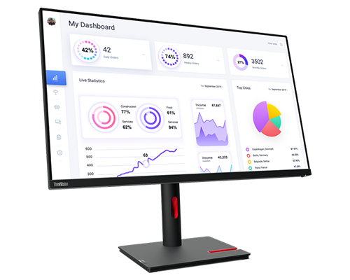 Lenovo ThinkVision T32p-30 80cm (31,5") 4K IPS Monitor HDMI/DP/USB-C Pivot HV