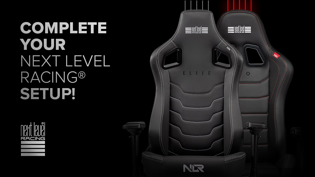 Next Level Racing Pro Gaming Chair Black Leather Edition