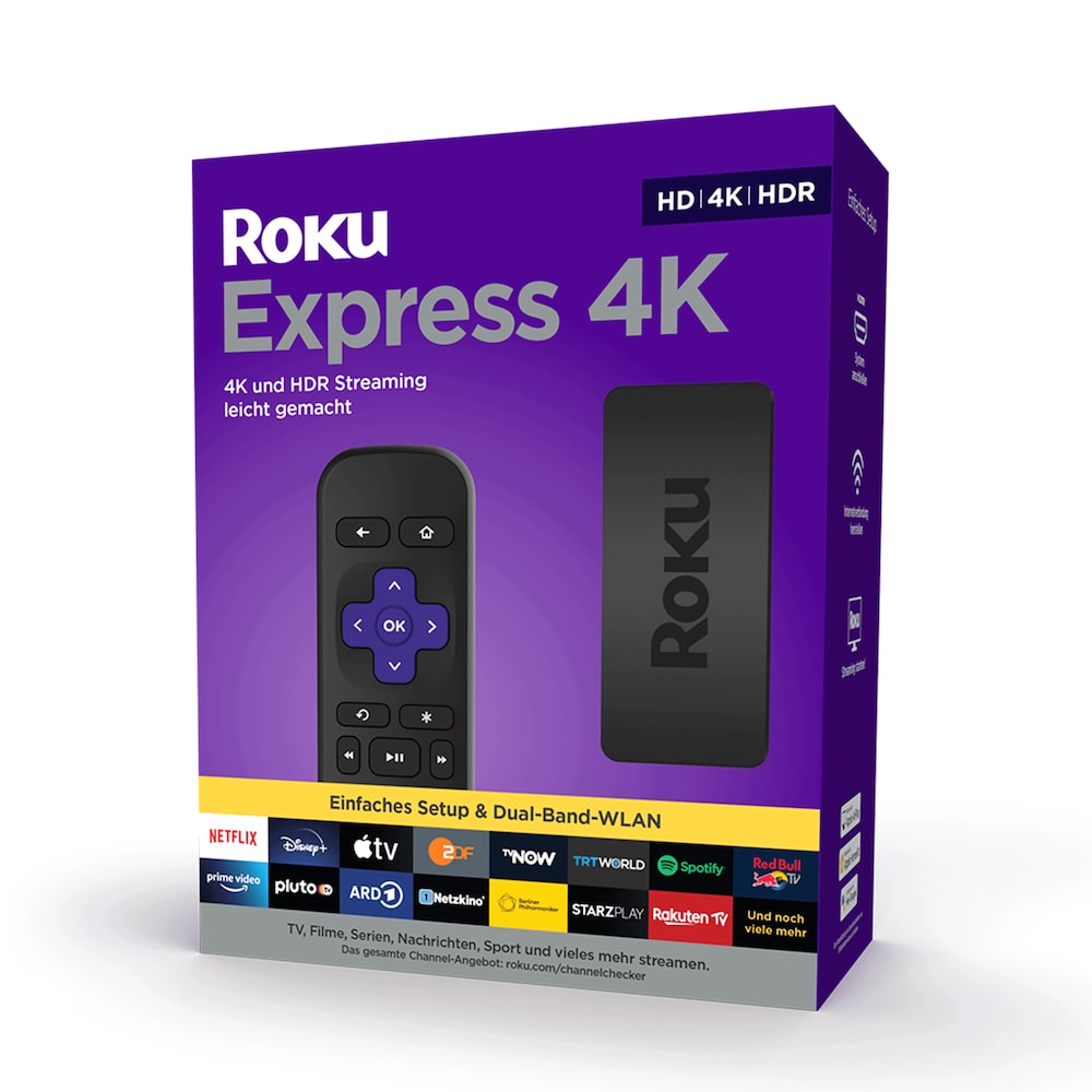 Roku Express 4K | HD/4K/HDR Streaming Media Player