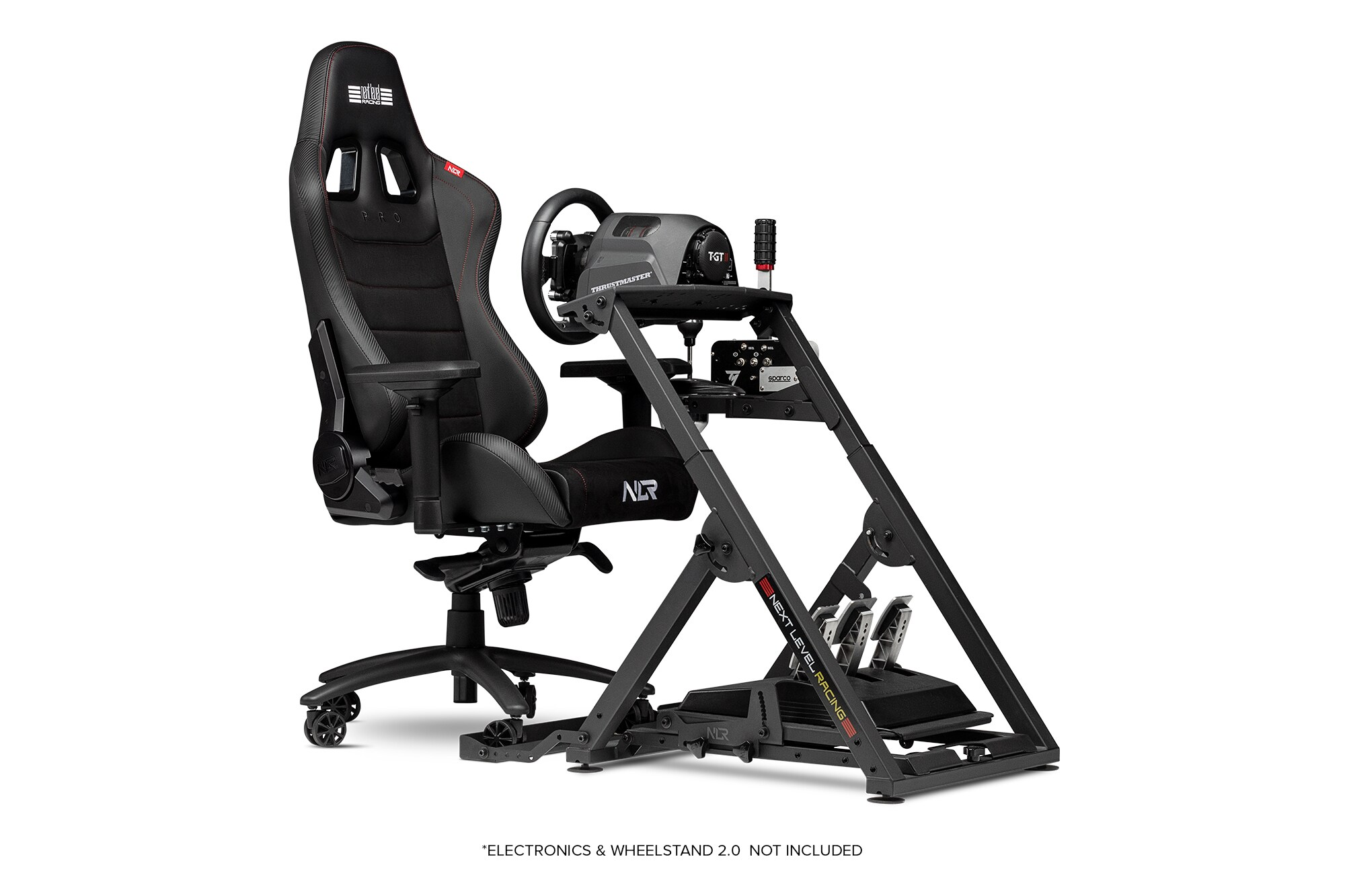 Next Level Racing Pro Gaming Chair Black Leather &amp; Suede Edition