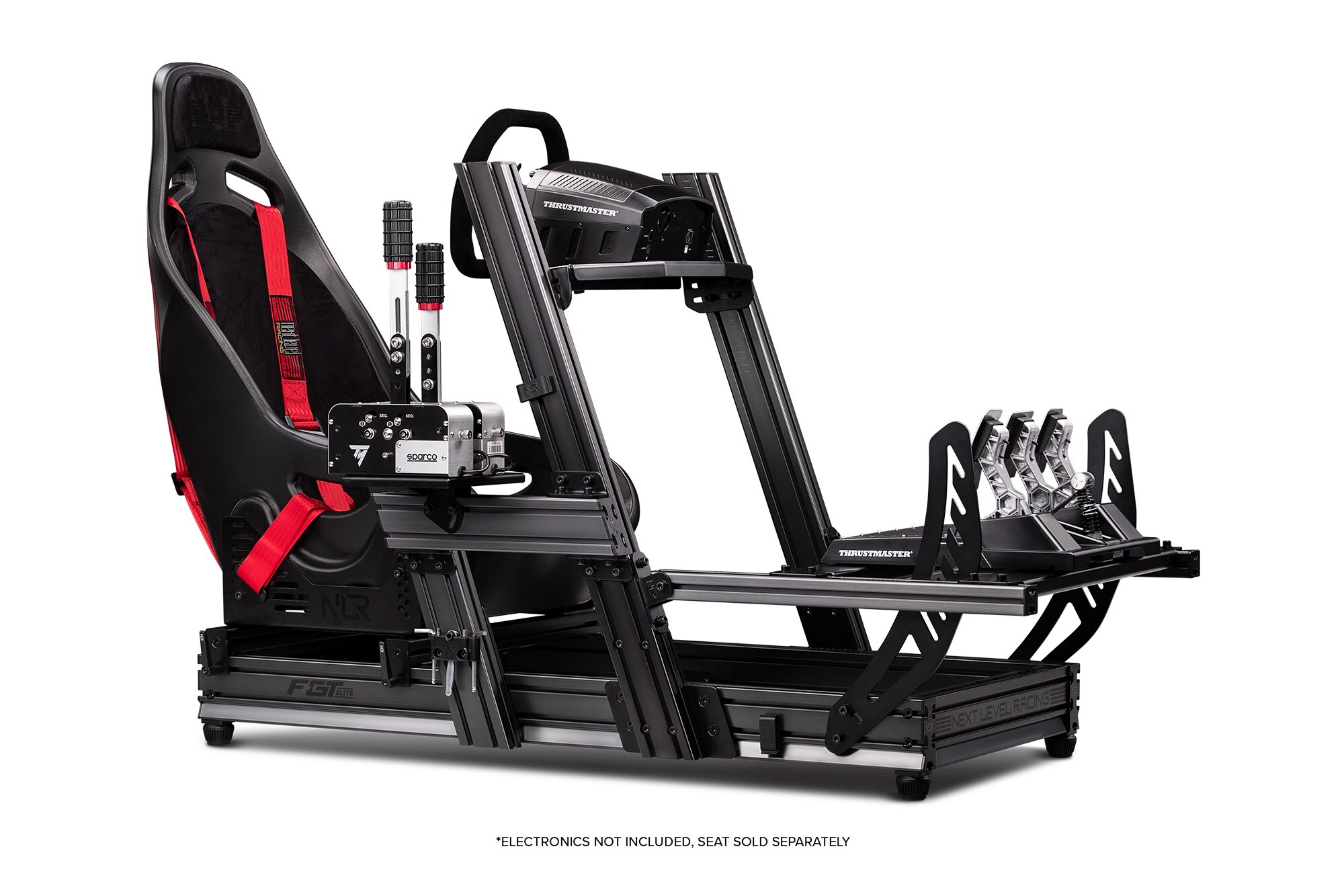 Next Level Racing F-GT Elite Aluminium Simulator Cockpit - Wheel Plate Edition