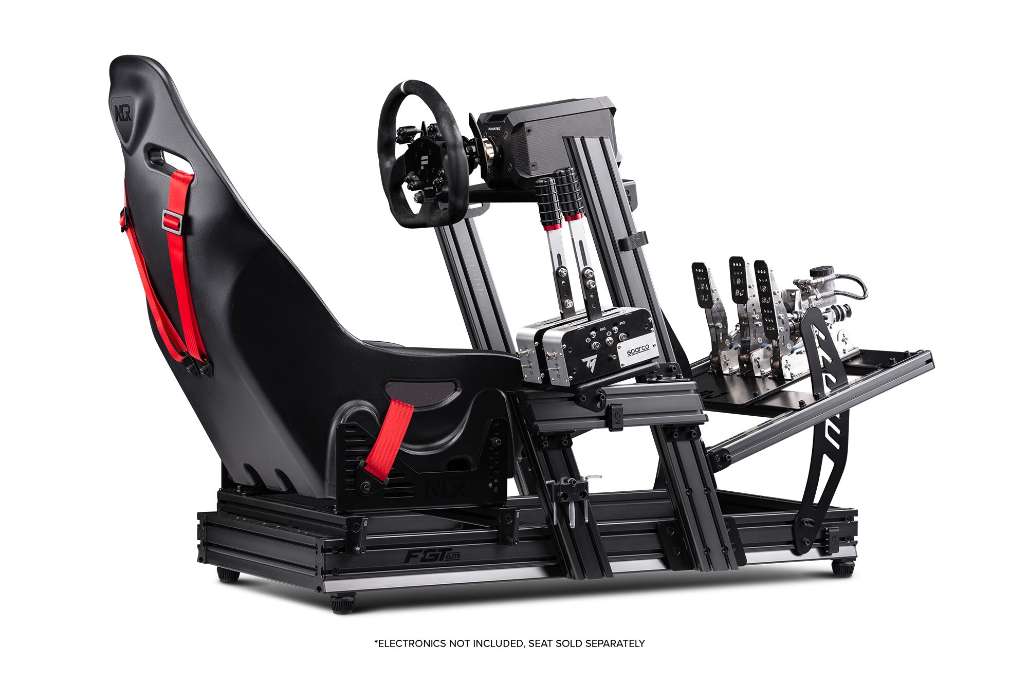 Next Level Racing F-GT Elite Aluminium Simulator Cockpit - Wheel Plate Edition