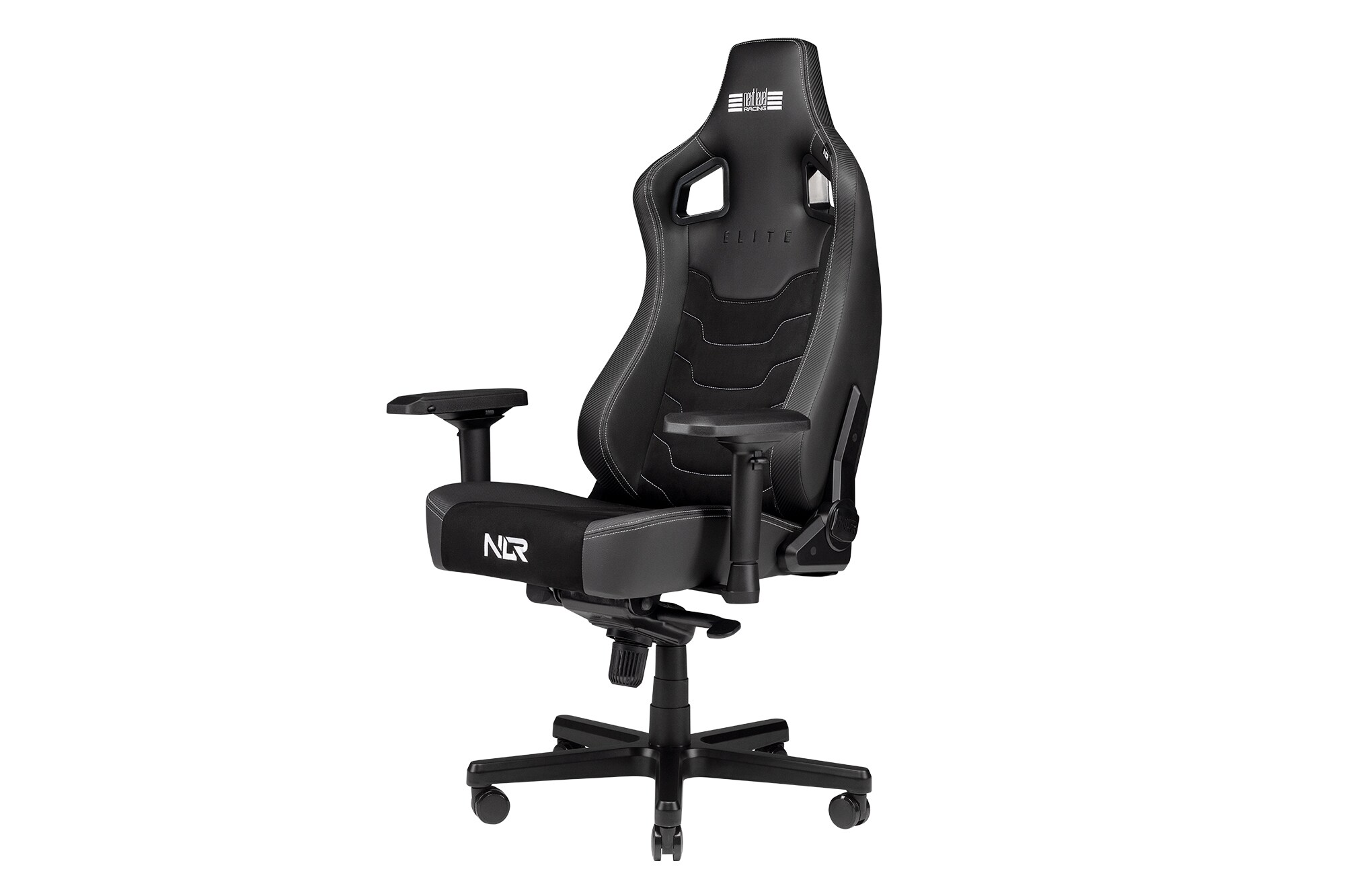 Next Level Racing Elite Chair Black Leather &amp; Suede Edition