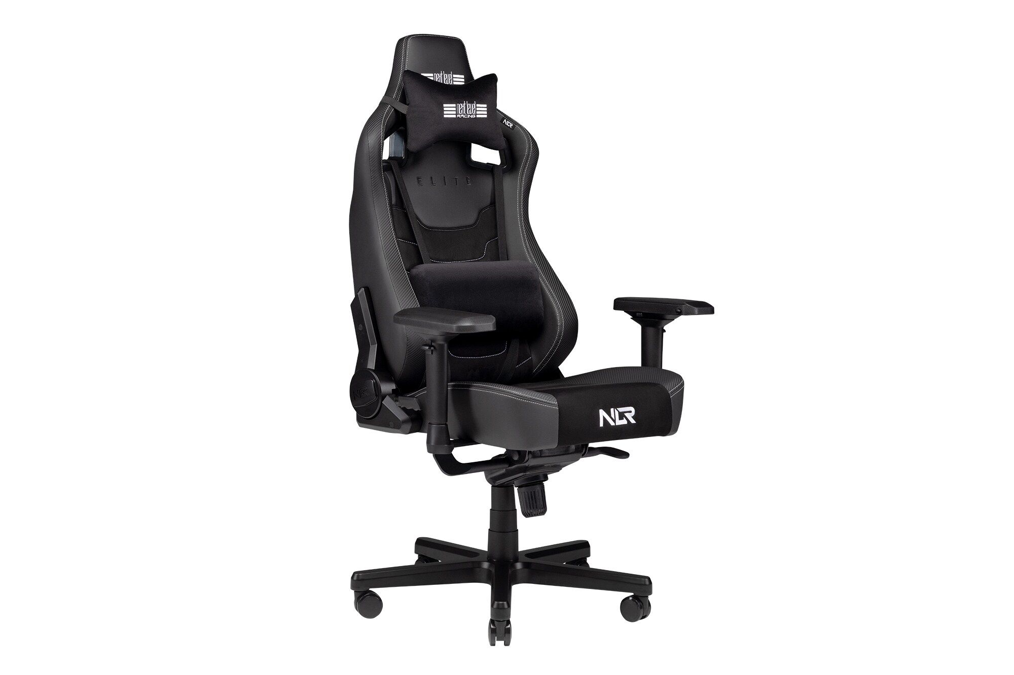 Next Level Racing Elite Chair Black Leather &amp; Suede Edition