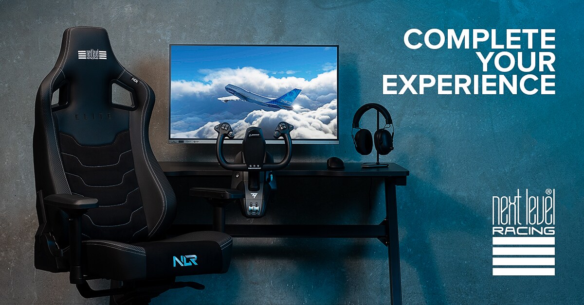 Next Level Racing Elite Chair Black Leather &amp; Suede Edition