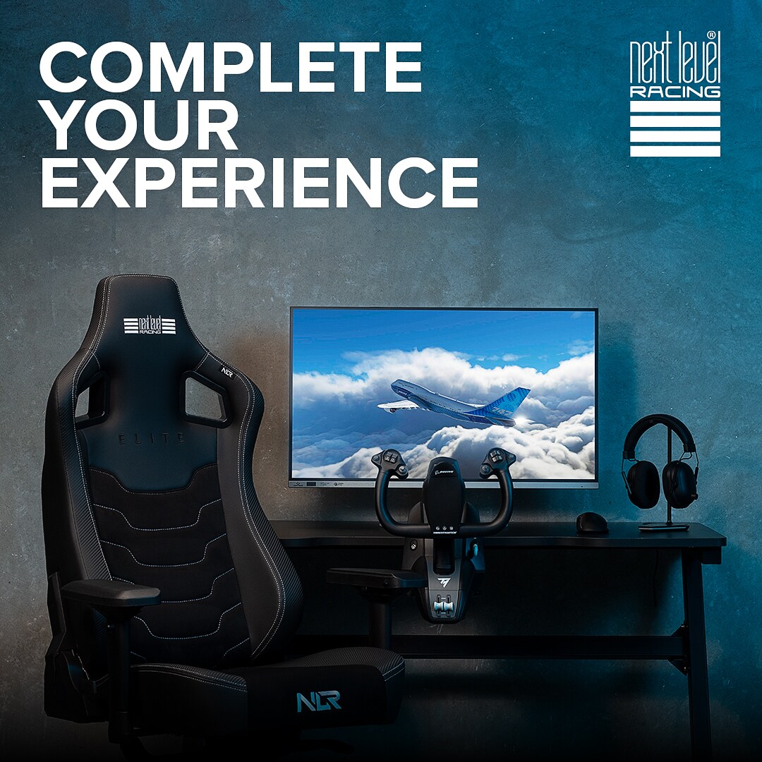 Next Level Racing Elite Chair Black Leather &amp; Suede Edition