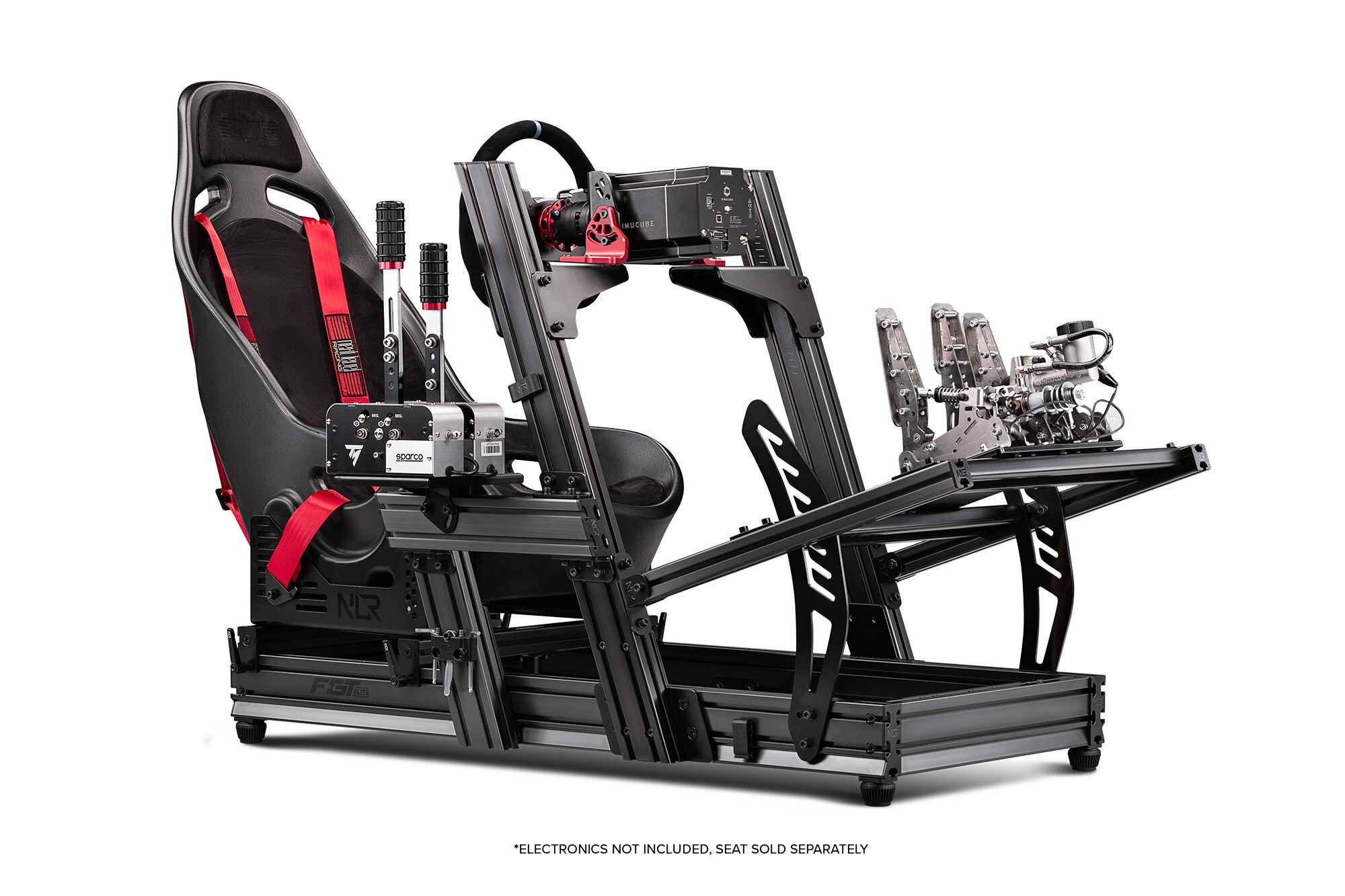 Next Level Racing F-GT Elite Alu Simulator Cockpit - Front &amp; Side Mount Edt