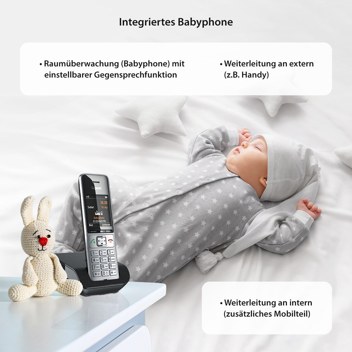 Gigaset Comfort 500 - Schnurlostelefon - Rufnummernanzeige, DECT silber