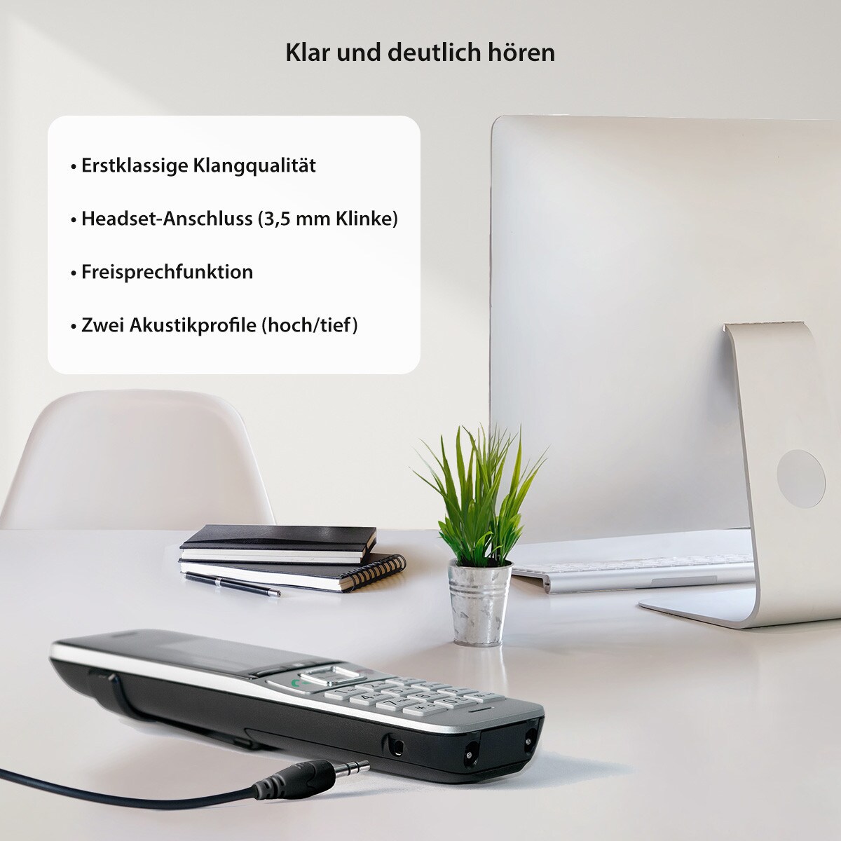 Gigaset Comfort 500 - Schnurlostelefon - Rufnummernanzeige, DECT silber