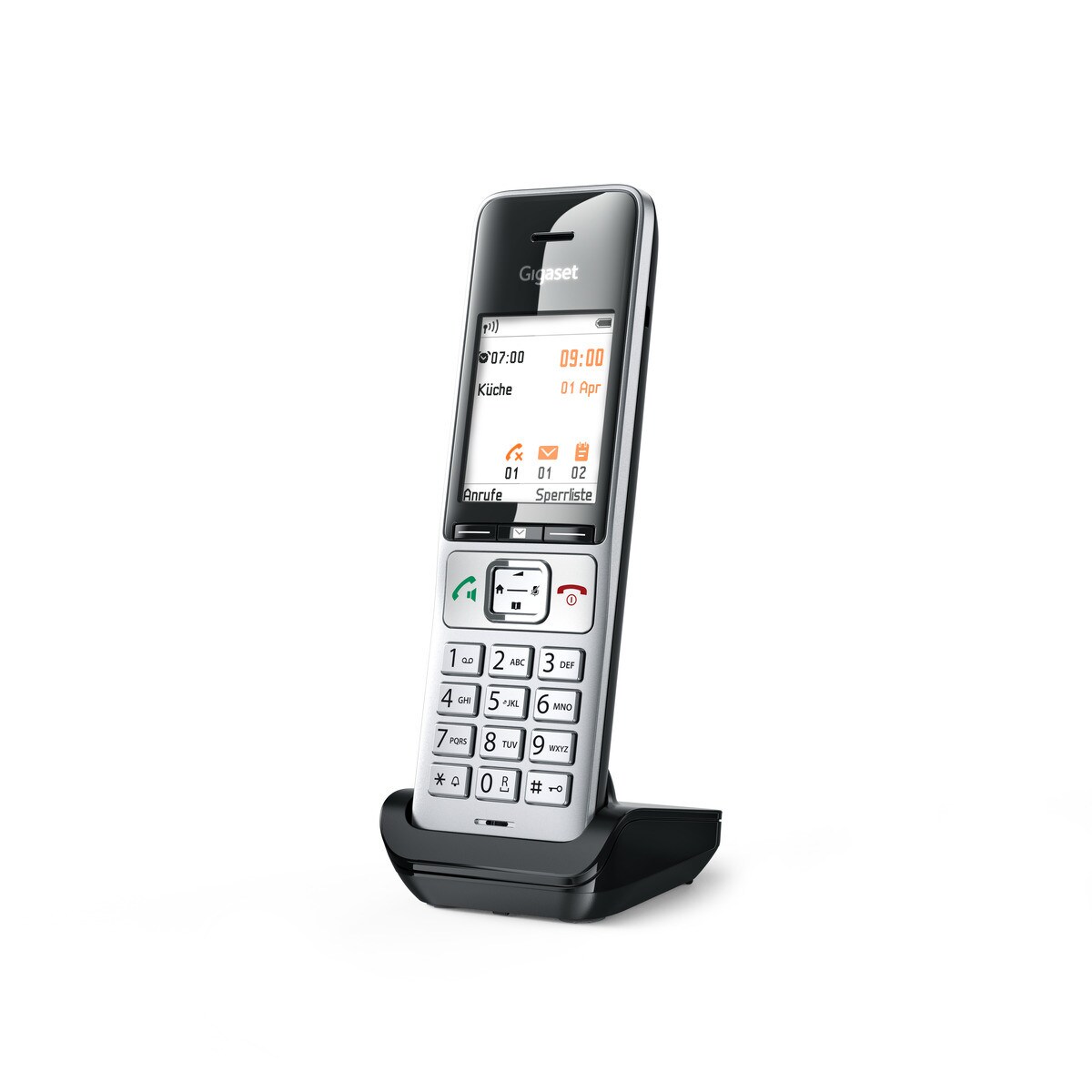 Gigaset Comfort 500HX - Schnurlostelefon - Rufnummernanzeige, DECT silber