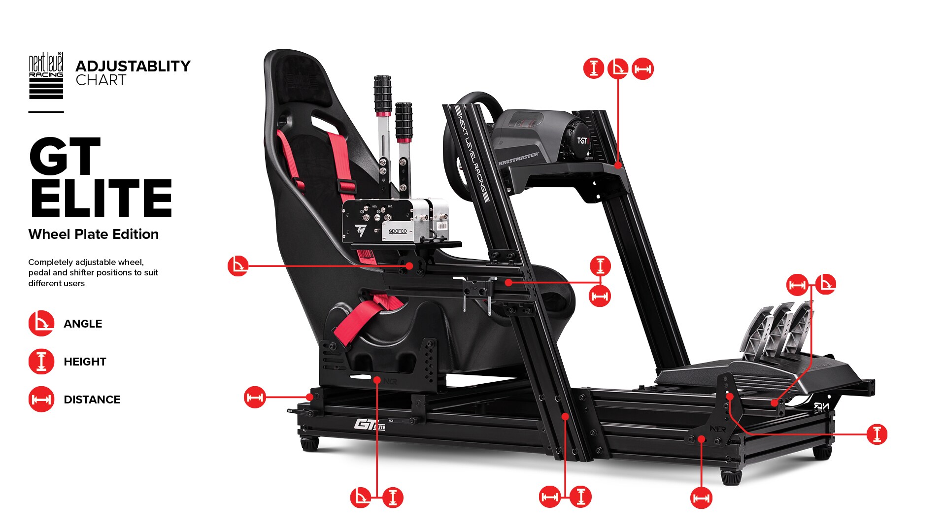 Next Level Racing GT Elite Racing Cockpit - Black (NLR-E022)