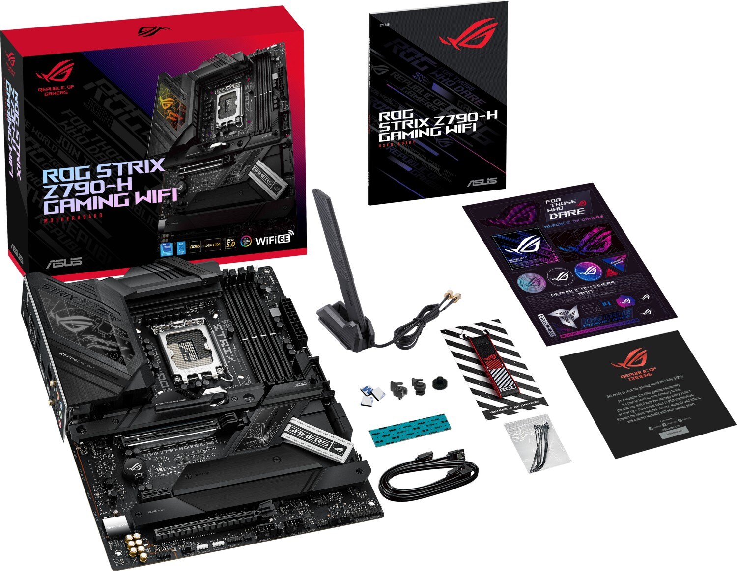 ASUS ROG STRIX Z790-H GAMING WIFI ATX Mainboard Sockel 1700 DP/HDMI/M.2/WIFI/BT