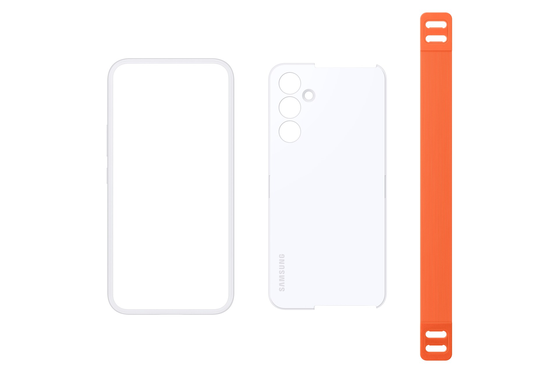 Samsung Haze Grip Case EF-XA546 für Galaxy A54 (5G), Weiß