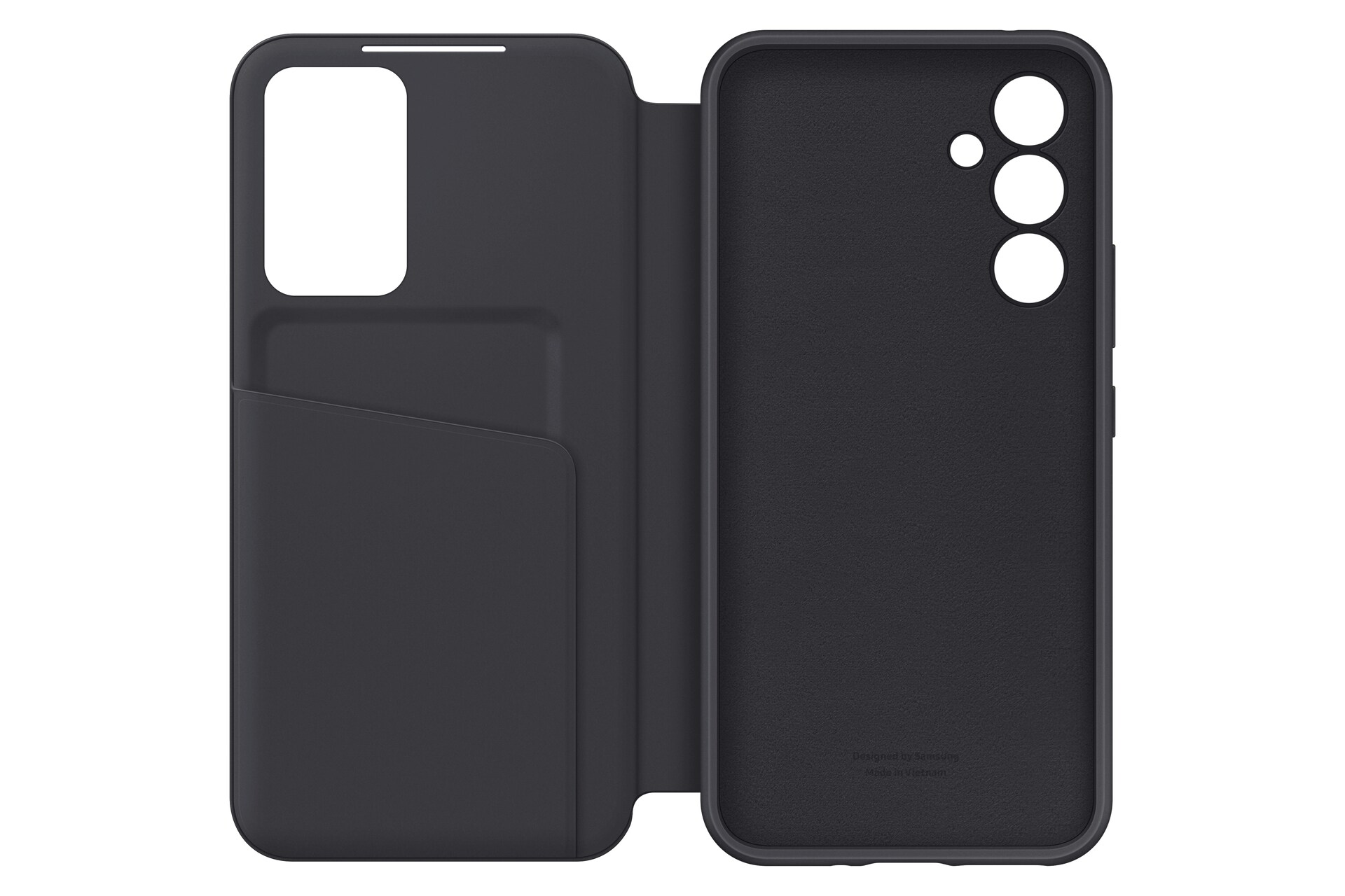 Samsung Smart View Wallet Case EF-ZA546 für Galaxy A54 (5G), Schwarz