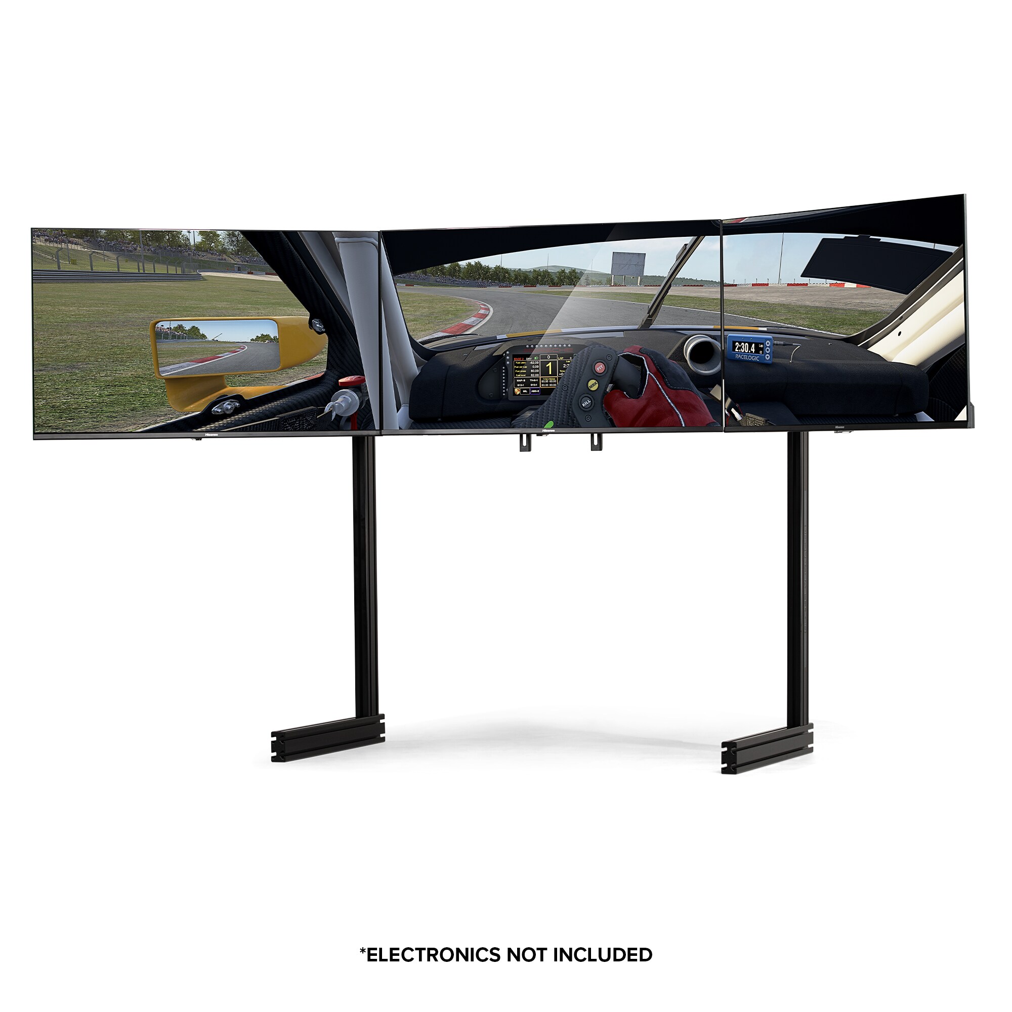 Next Level Racing Elite Free Standing triple Monitor Stand Black