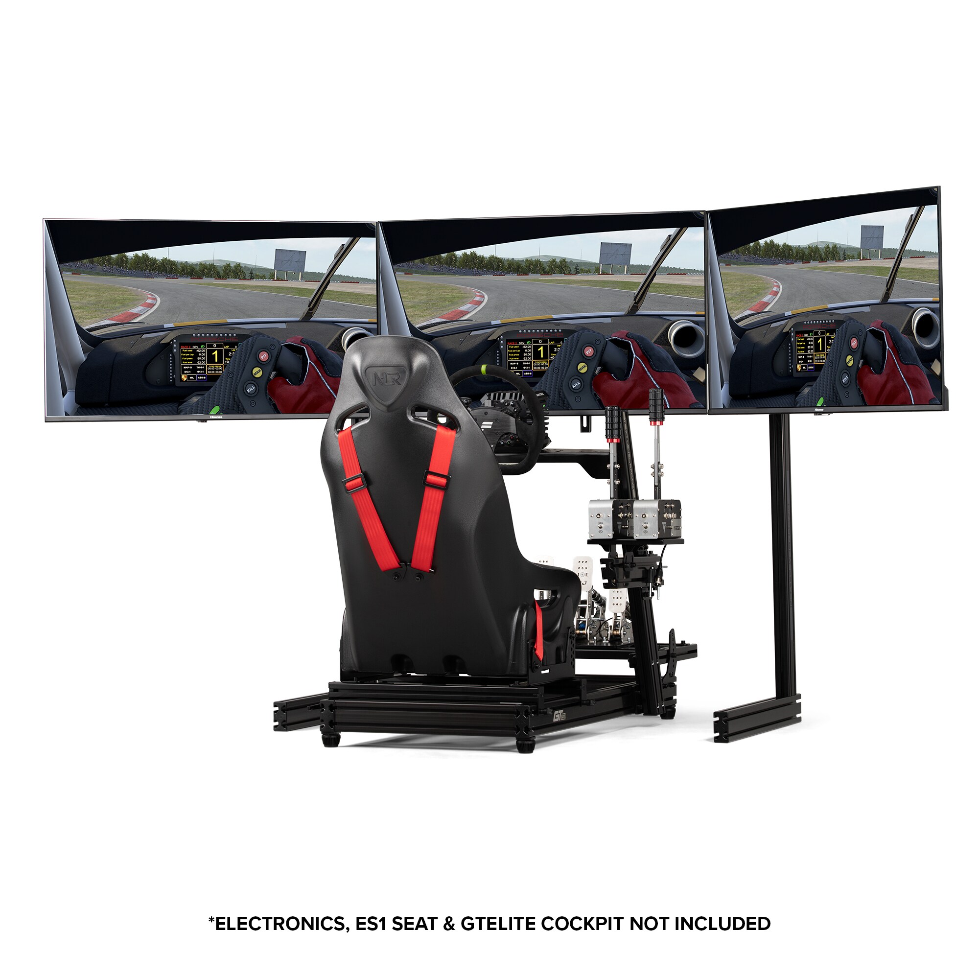 Next Level Racing Elite Free Standing triple Monitor Stand Black