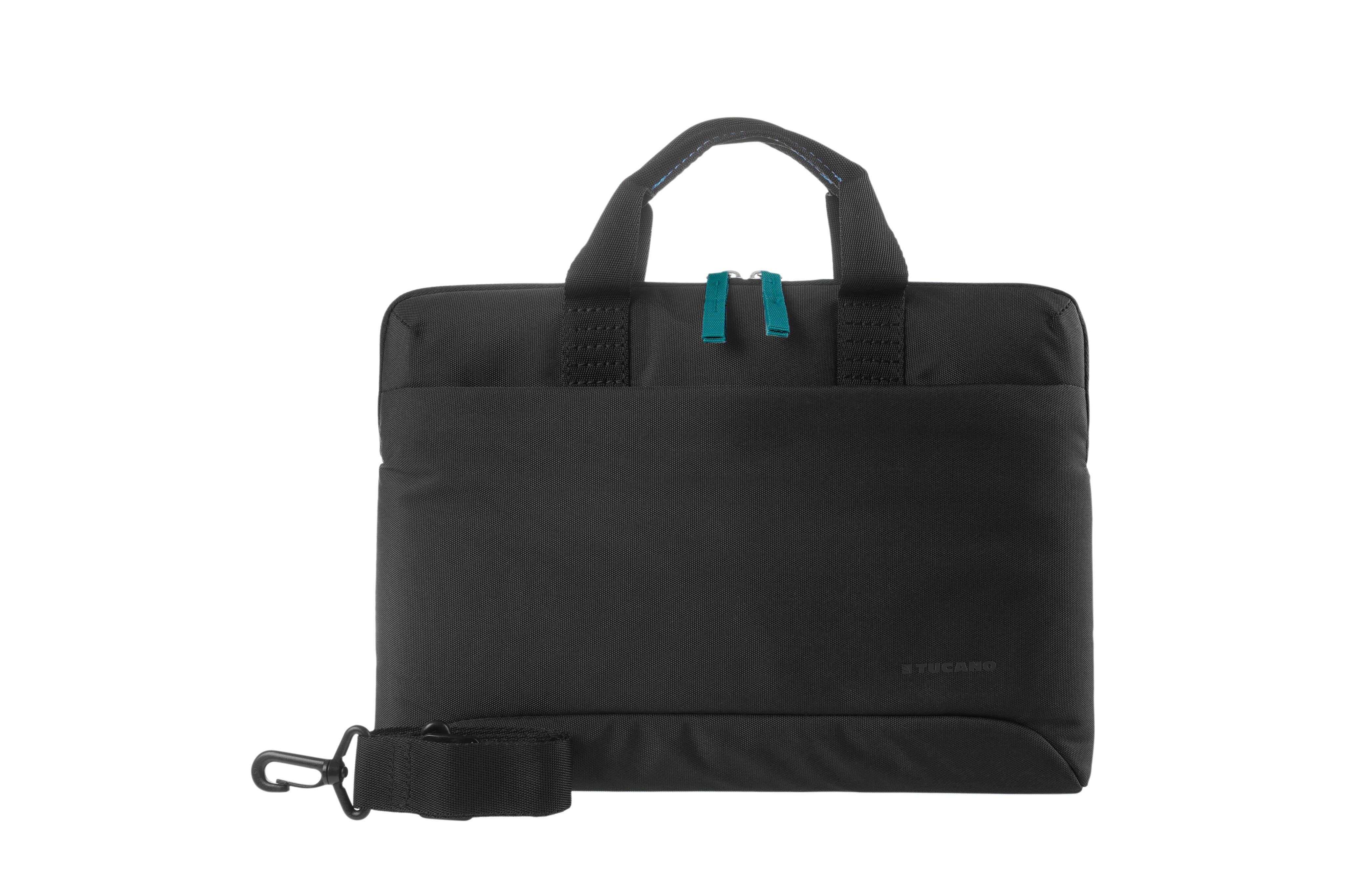 Tucano Smilza, schlanke Laptoptasche aus Nylon für 13/14 Zoll, schwarz