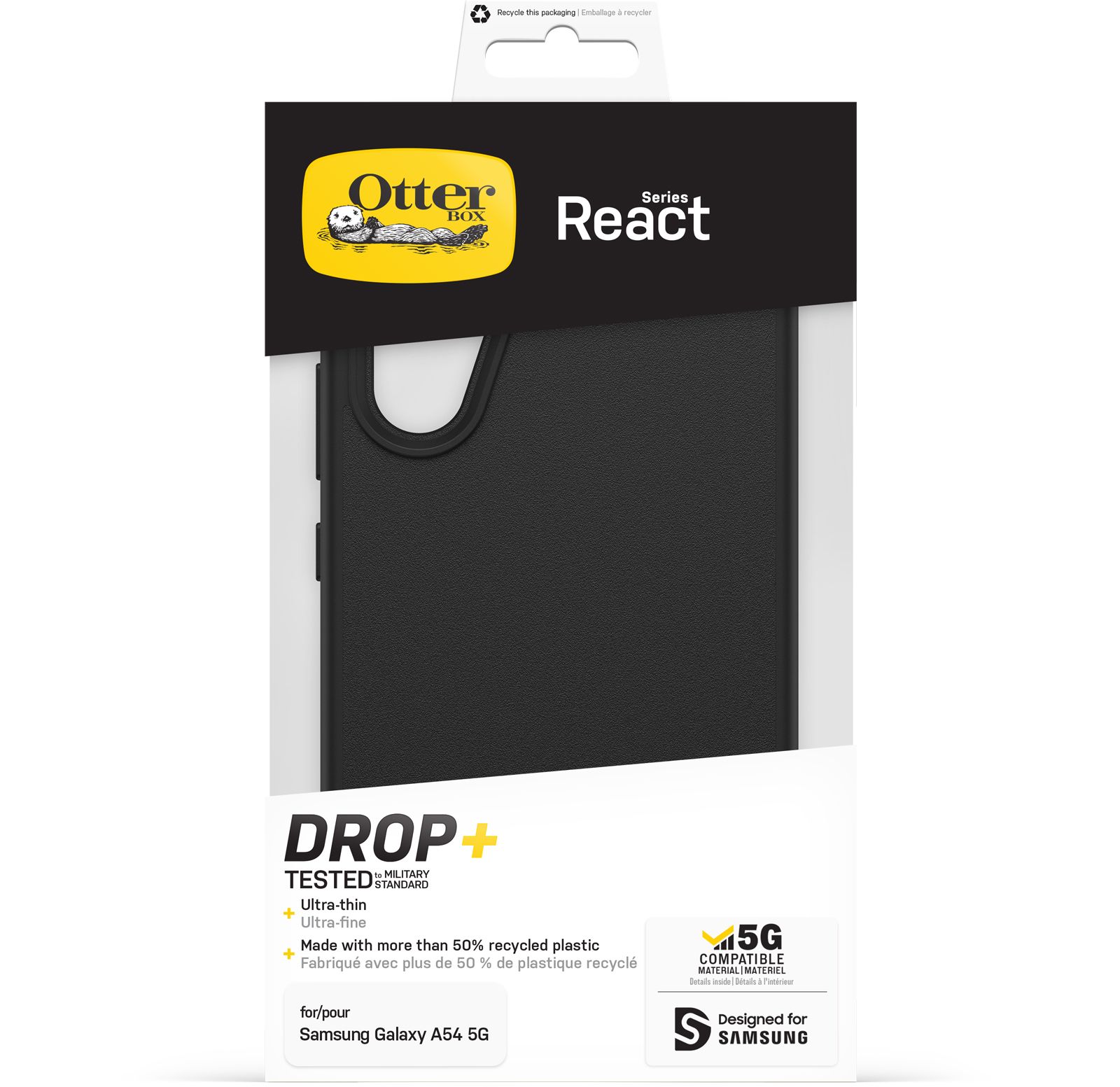 Otterbox React Series Case Samsung Galaxy A54 schwarz