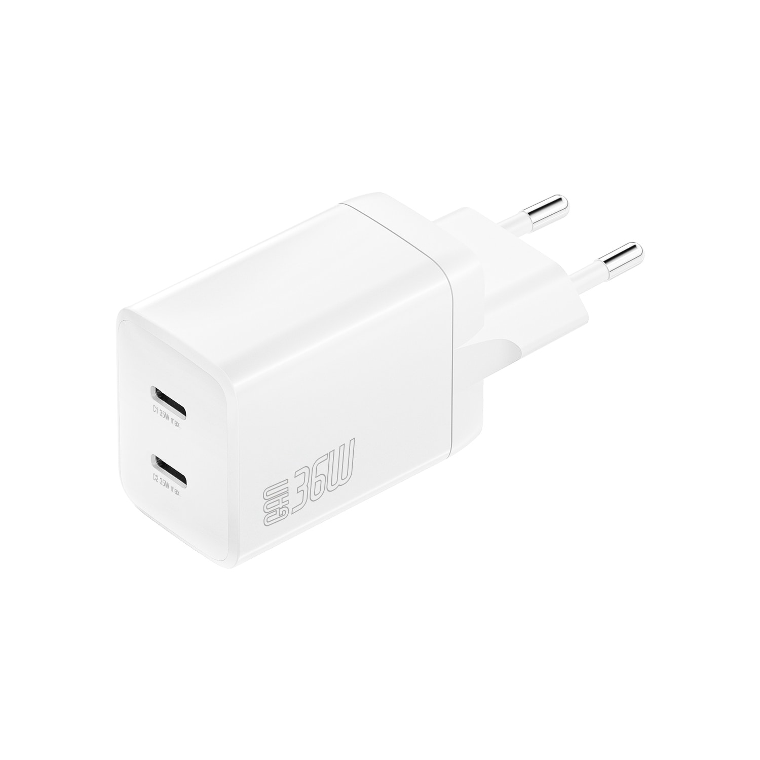 4smarts Ladegerät PDPlug Dual 36W GaN 2xC, weiß