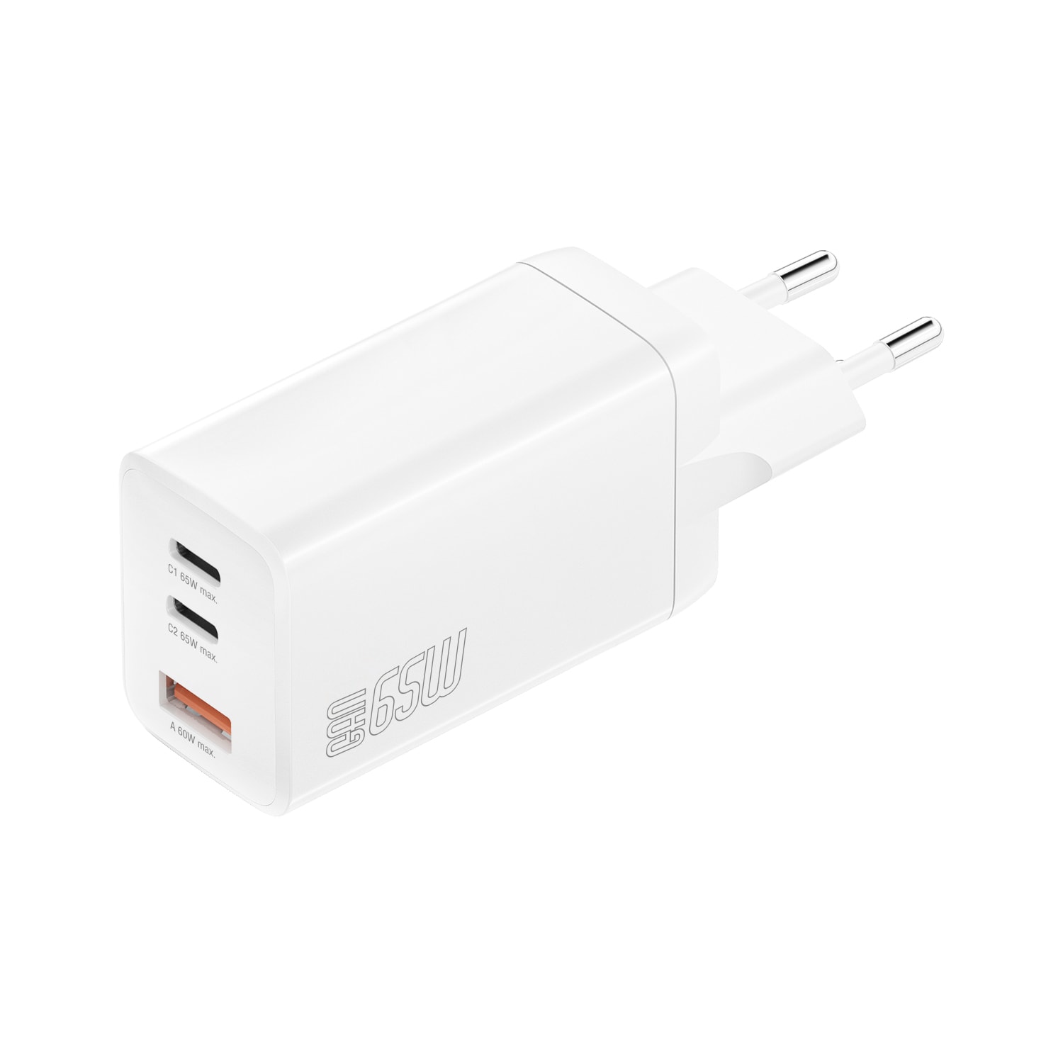 4smarts Ladegerät PDPlug Trio 65W GaN 2xC,1xA, weiß