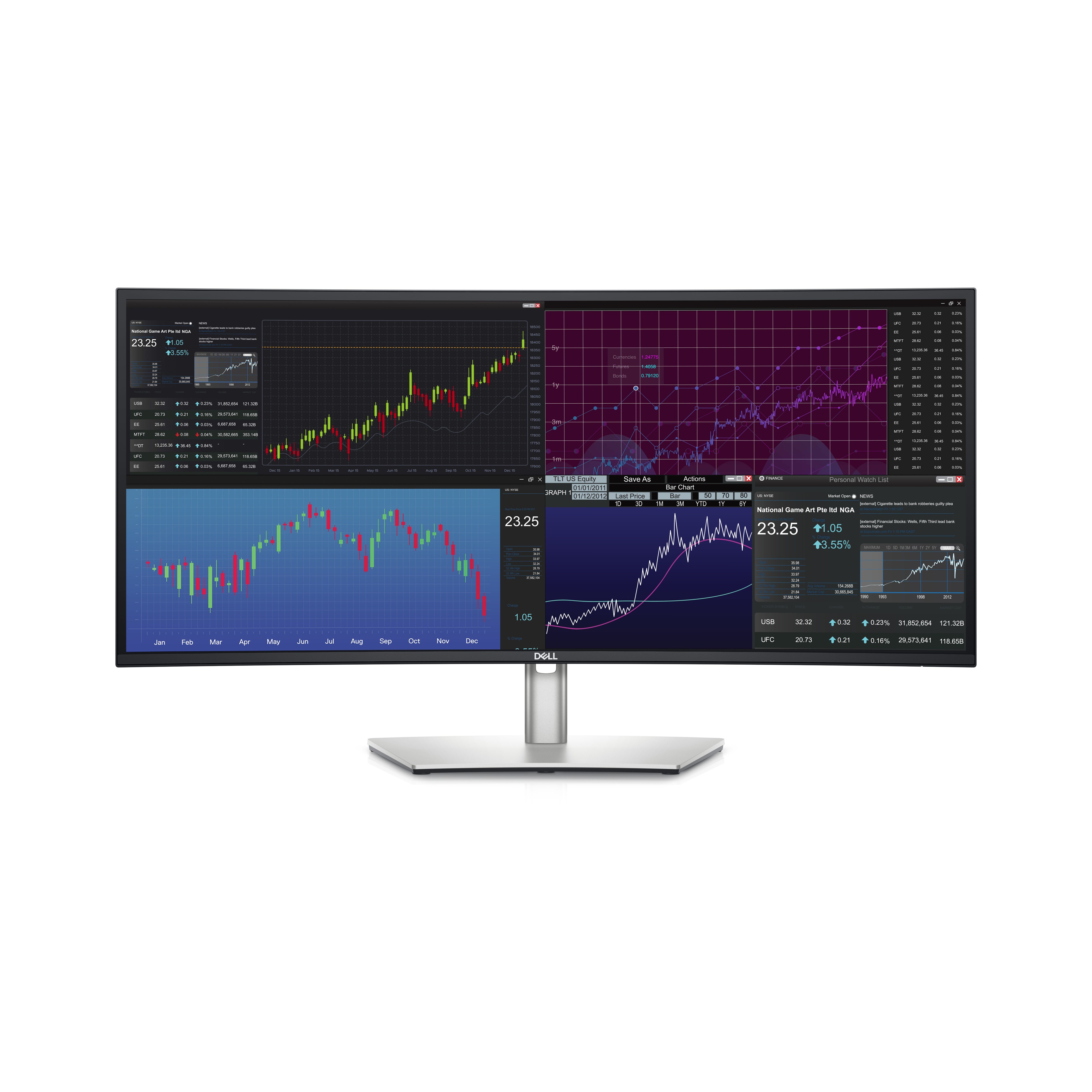 DELL UltraSharp U3423WE 86,7cm (34") UWQHD IPS Curved Monitor 21:9 DP/HDMI/USB-C