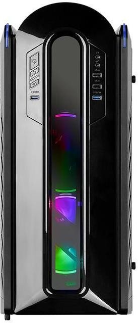 Thermaltake Versa C24 RGB Midi-Tower ATX Gehäuse schwarz, mit Sichtfenster